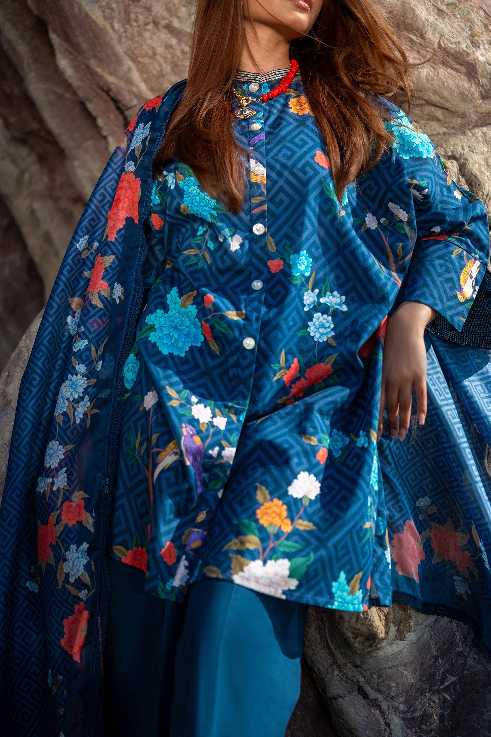 Sana Safinaz | Mahay Spring 24 | H241-013B-2BK - Rang-e-Khaas