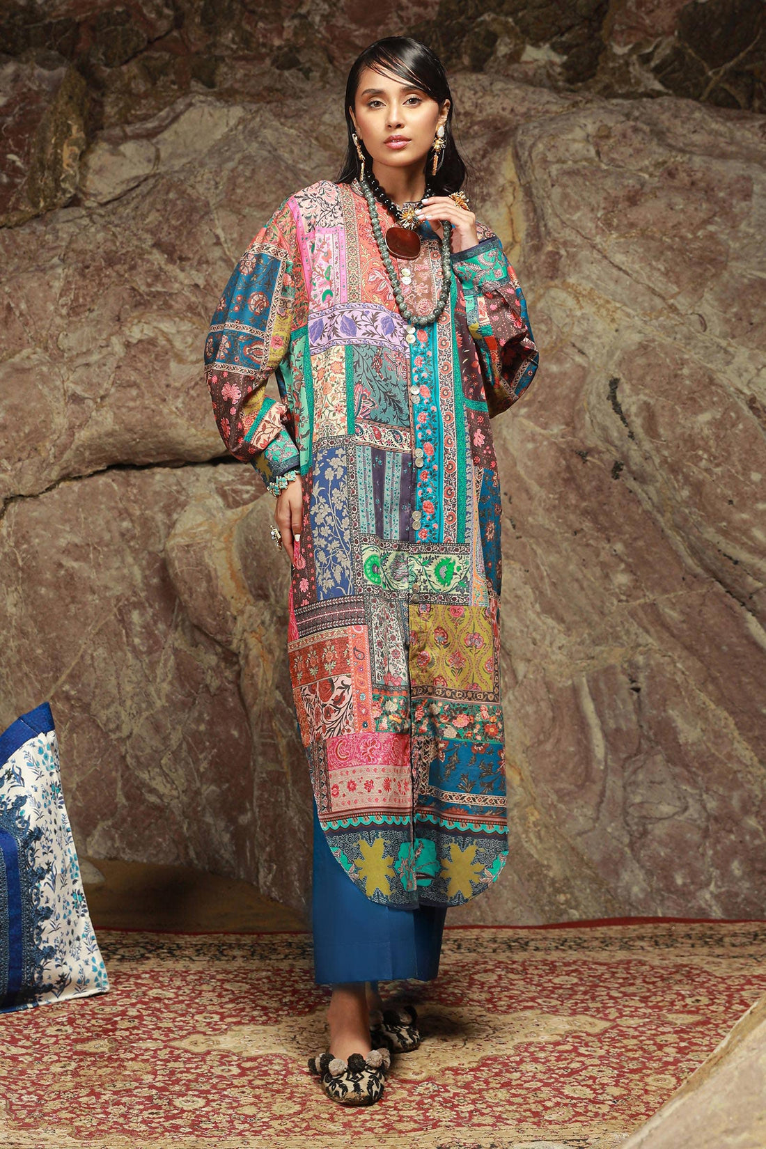 Sana Safinaz | Mahay Spring 24 | H241-014B-2C - Rang-e-Khaas