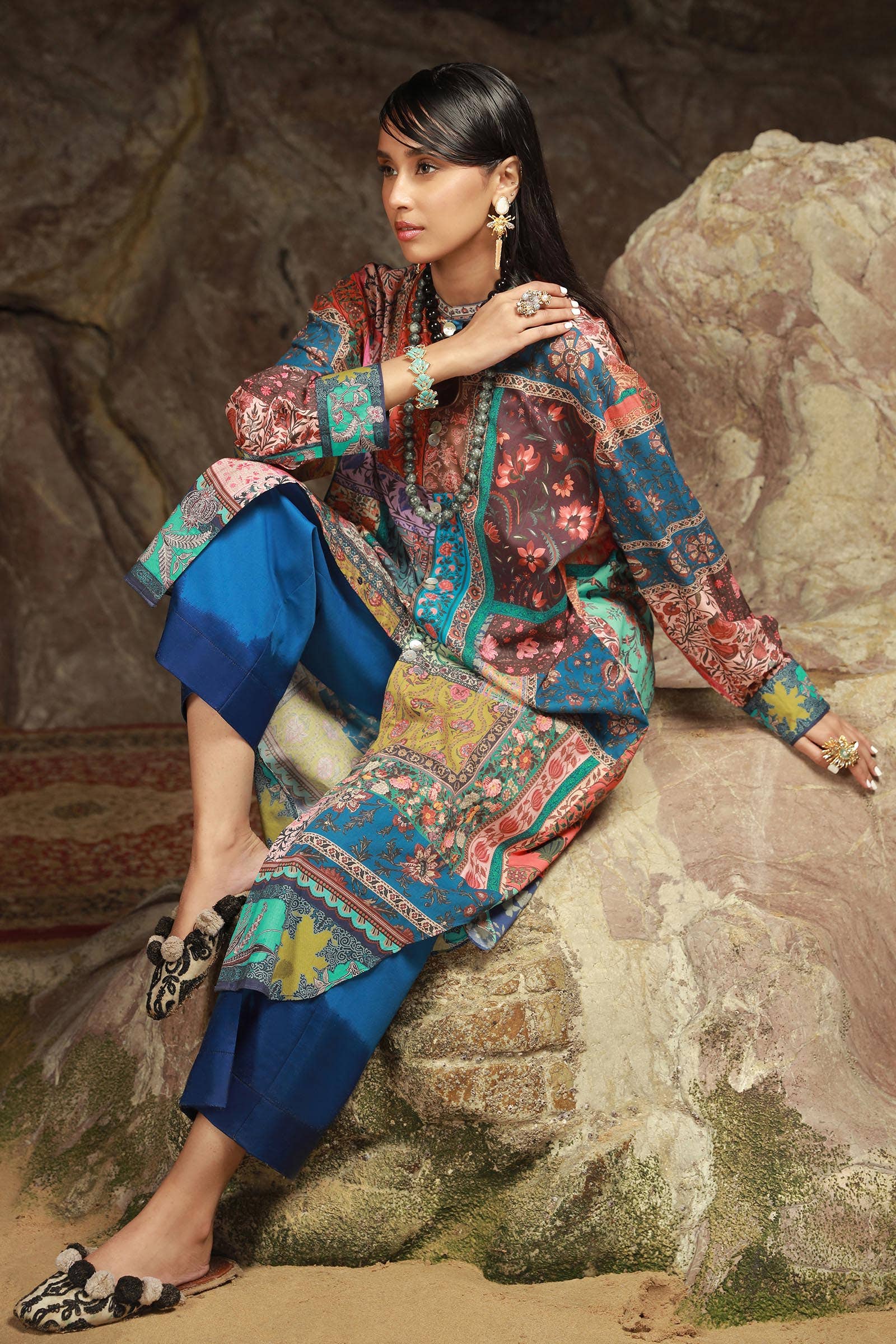 Sana Safinaz | Mahay Spring 24 | H241-014B-2C - Rang-e-Khaas