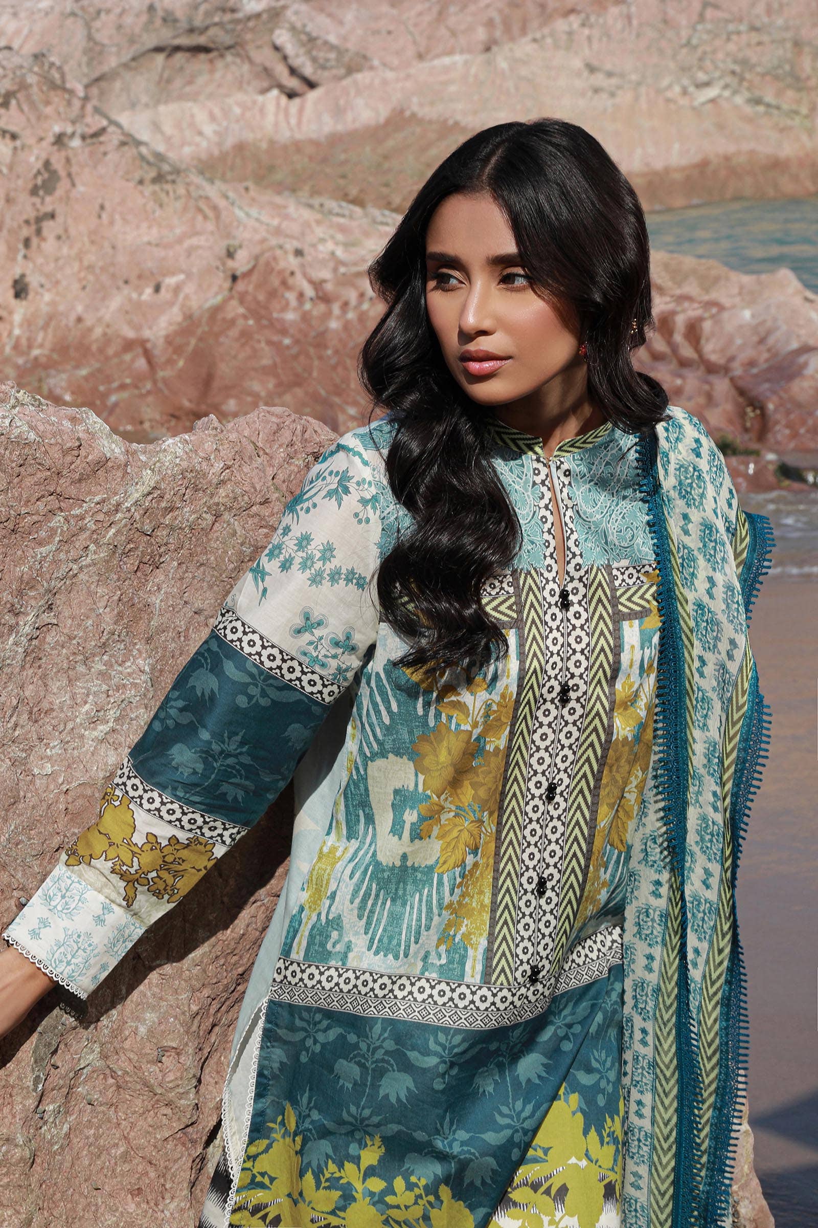 Sana Safinaz | Mahay Spring 24 | H241-015A-2I - Rang-e-Khaas