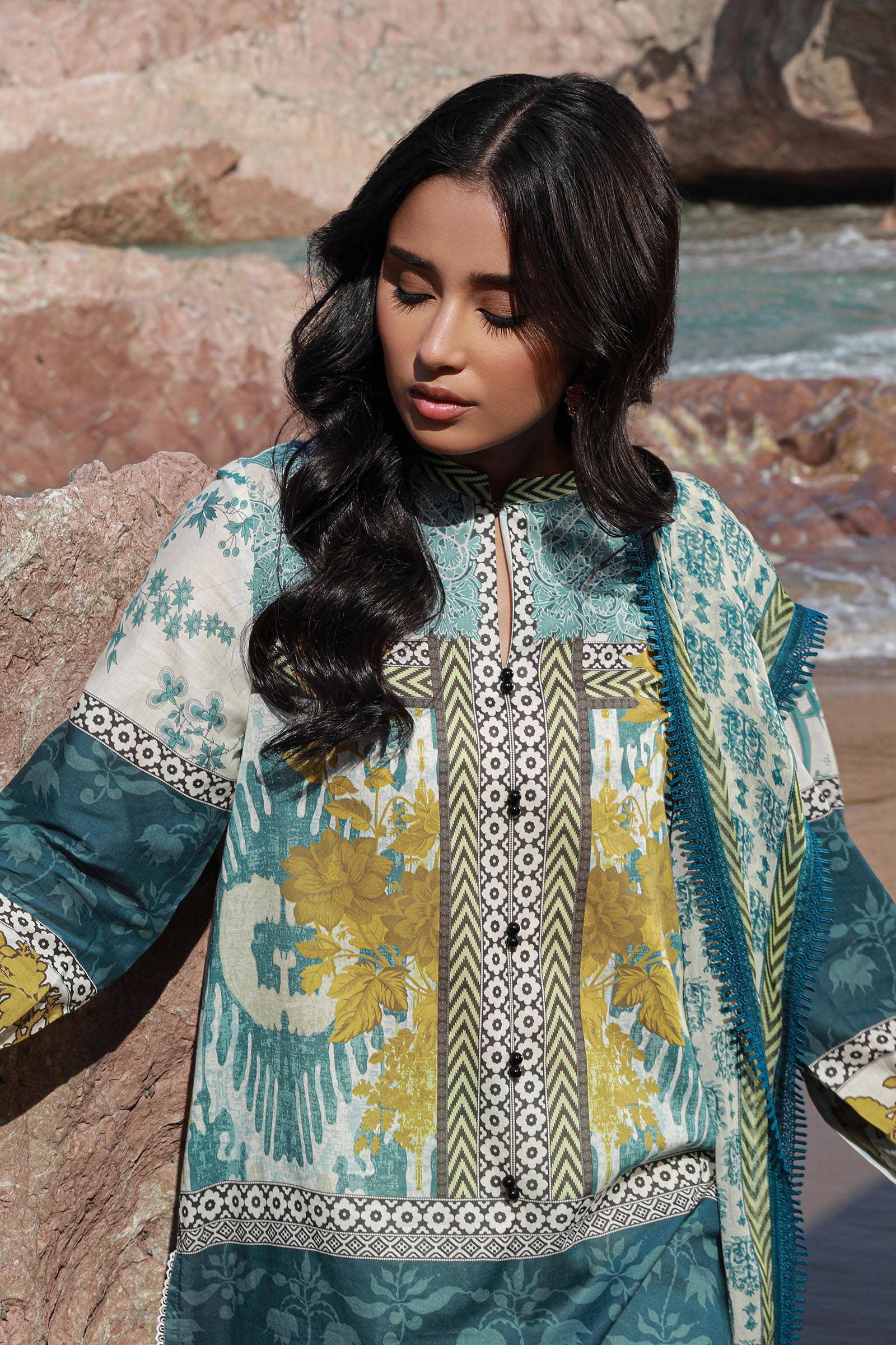 Sana Safinaz | Mahay Spring 24 | H241-015A-2I - Rang-e-Khaas