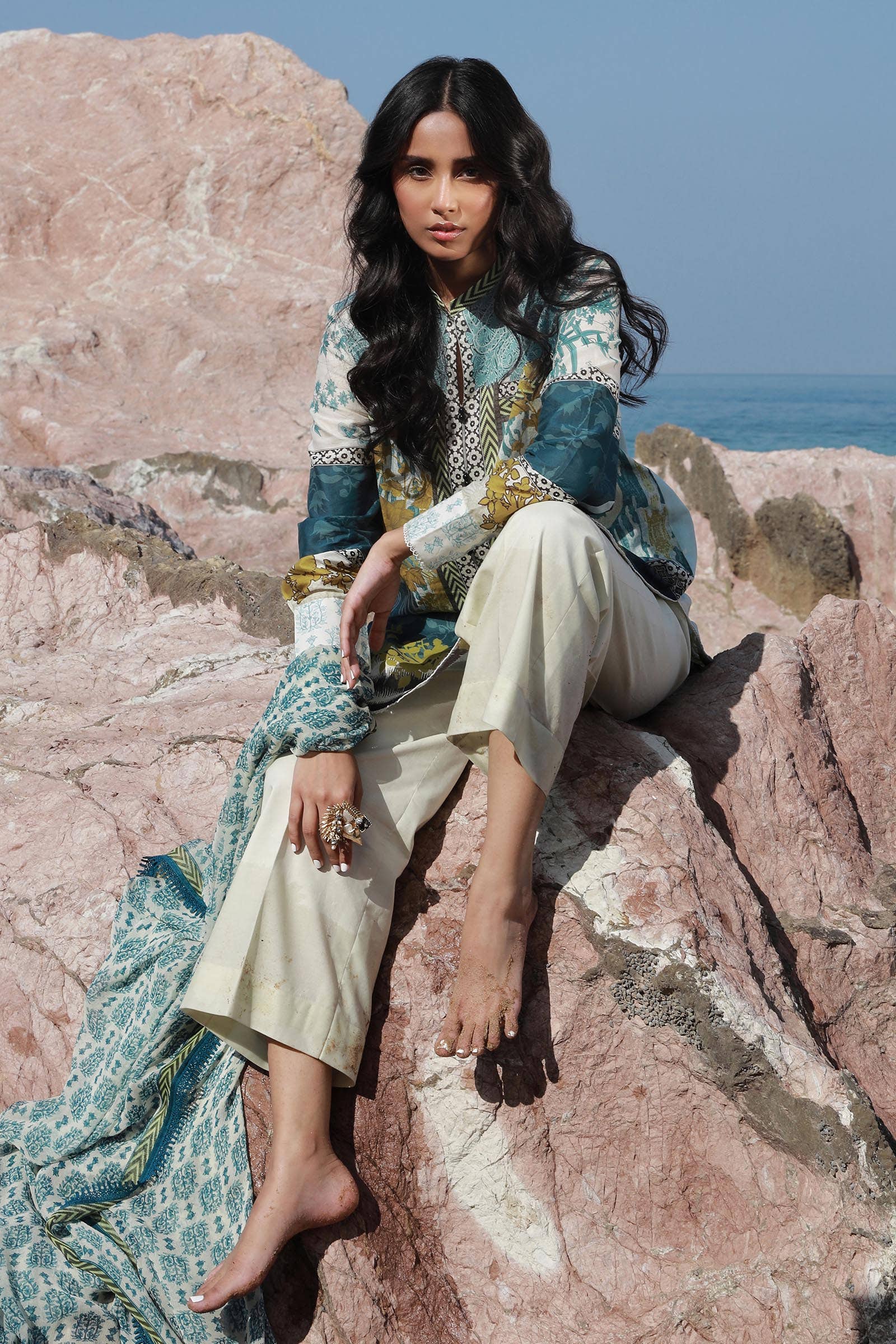 Sana Safinaz | Mahay Spring 24 | H241-015A-2I - Rang-e-Khaas