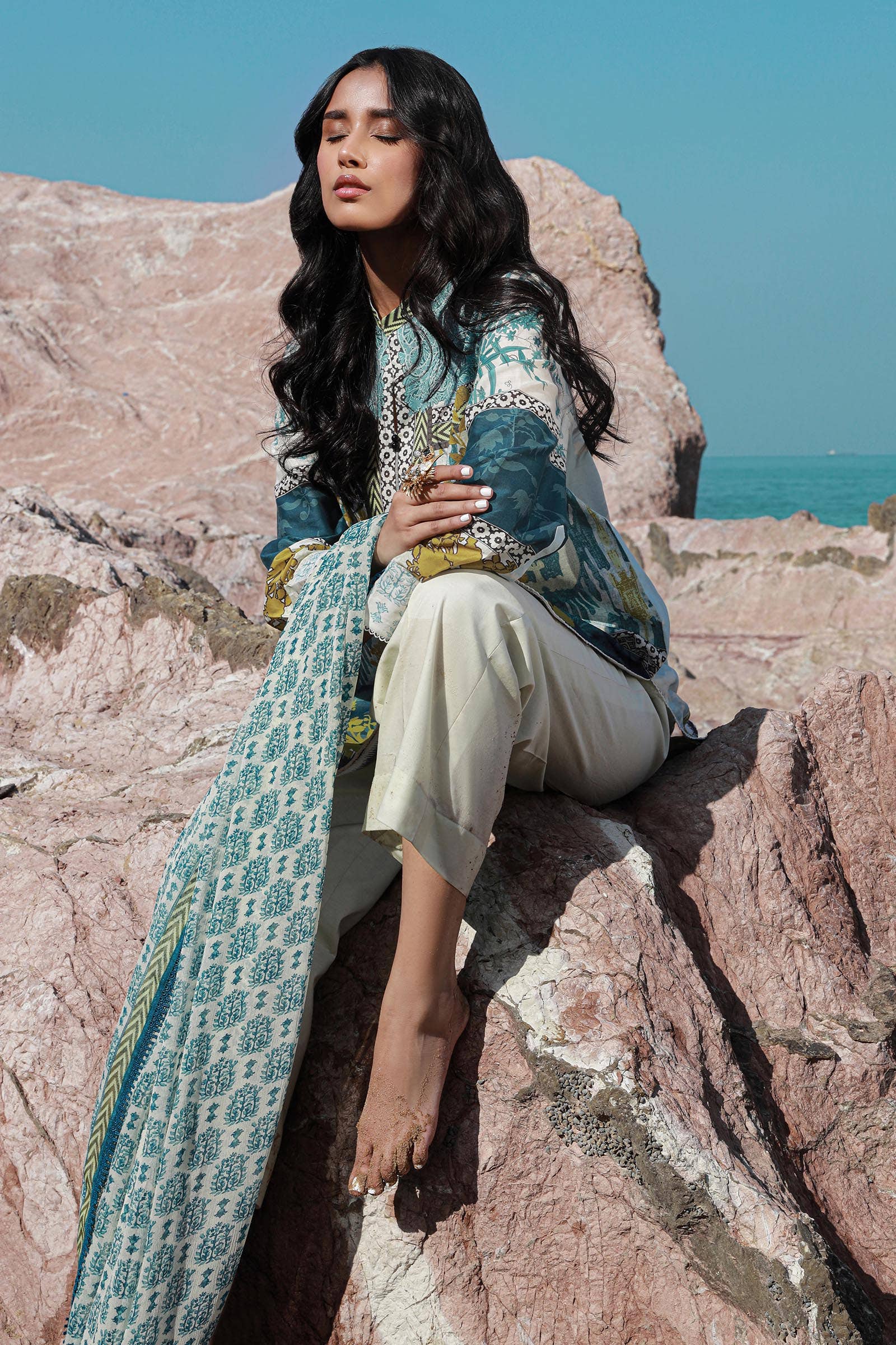 Sana Safinaz | Mahay Spring 24 | H241-015A-2I - Rang-e-Khaas
