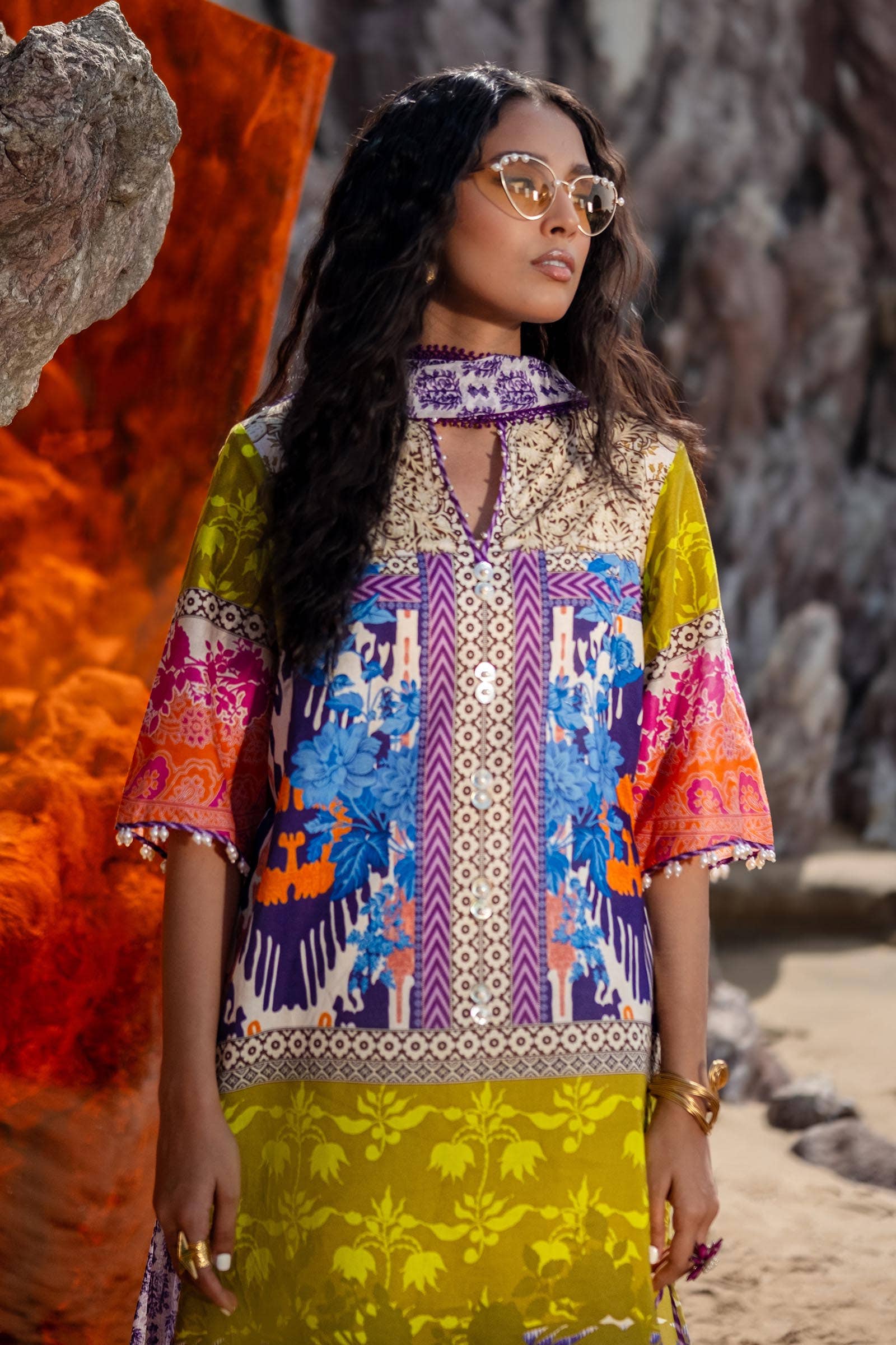 Sana Safinaz | Mahay Spring 24 | H241-015B-2I - Rang-e-Khaas