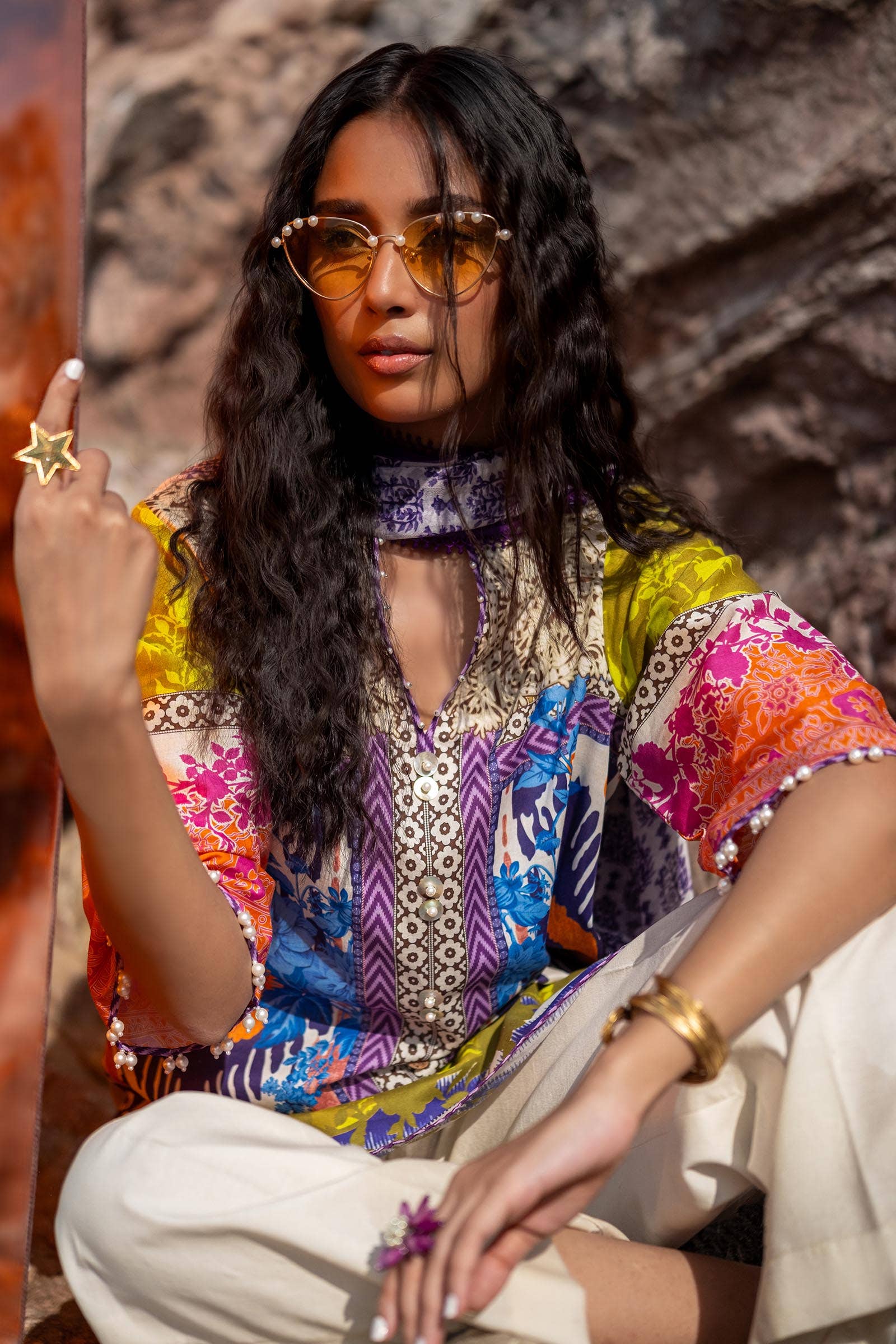 Sana Safinaz | Mahay Spring 24 | H241-015B-2I - Rang-e-Khaas