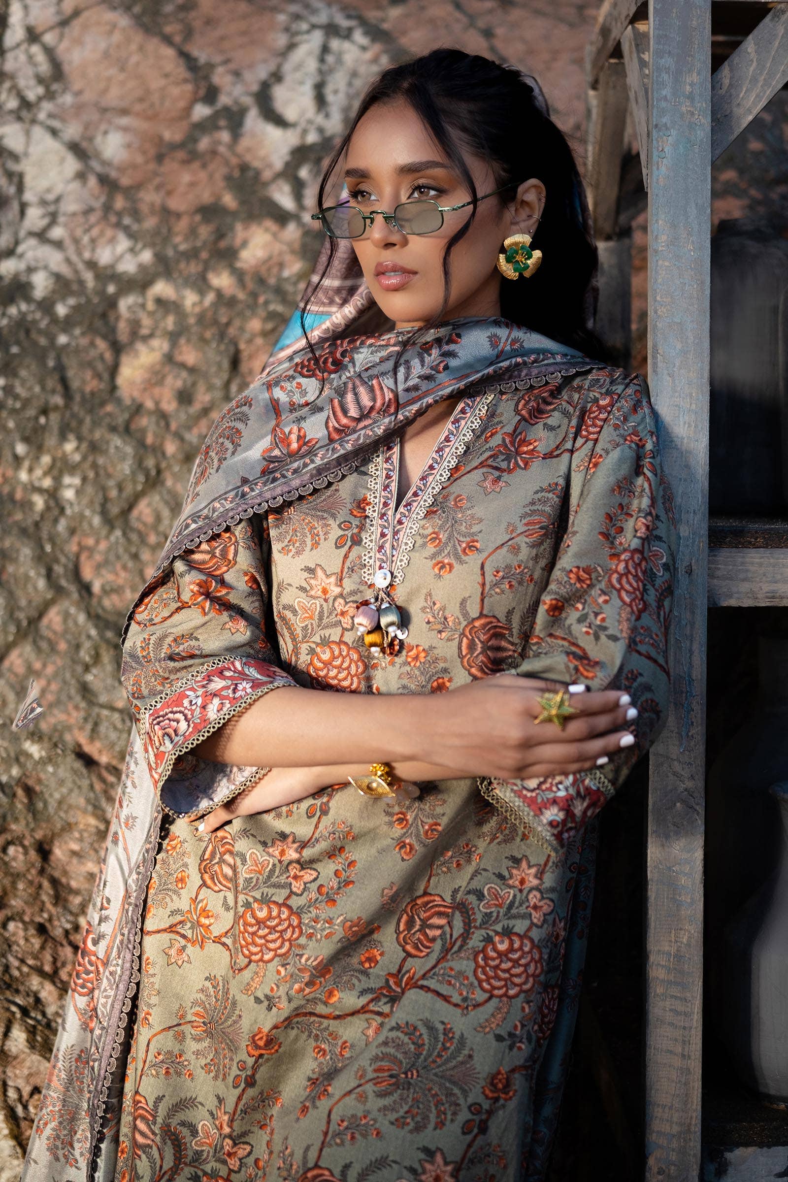 Sana Safinaz | Mahay Spring 24 | H241-016A-3CK - Rang-e-Khaas