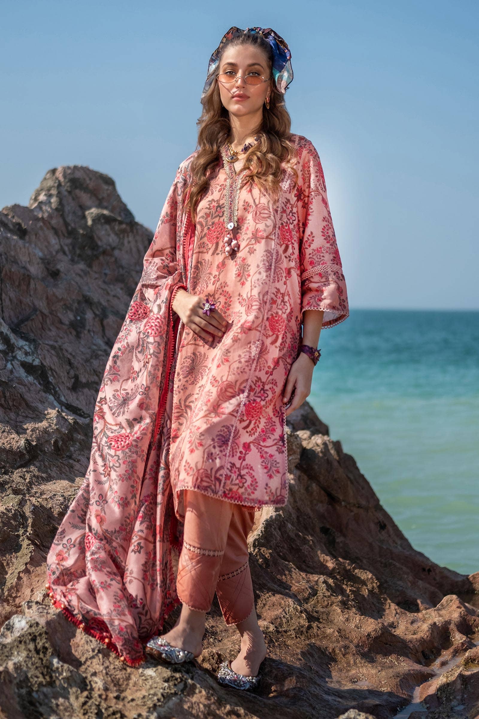 Sana Safinaz | Mahay Spring 24 | H241-016B-3CK - Rang-e-Khaas