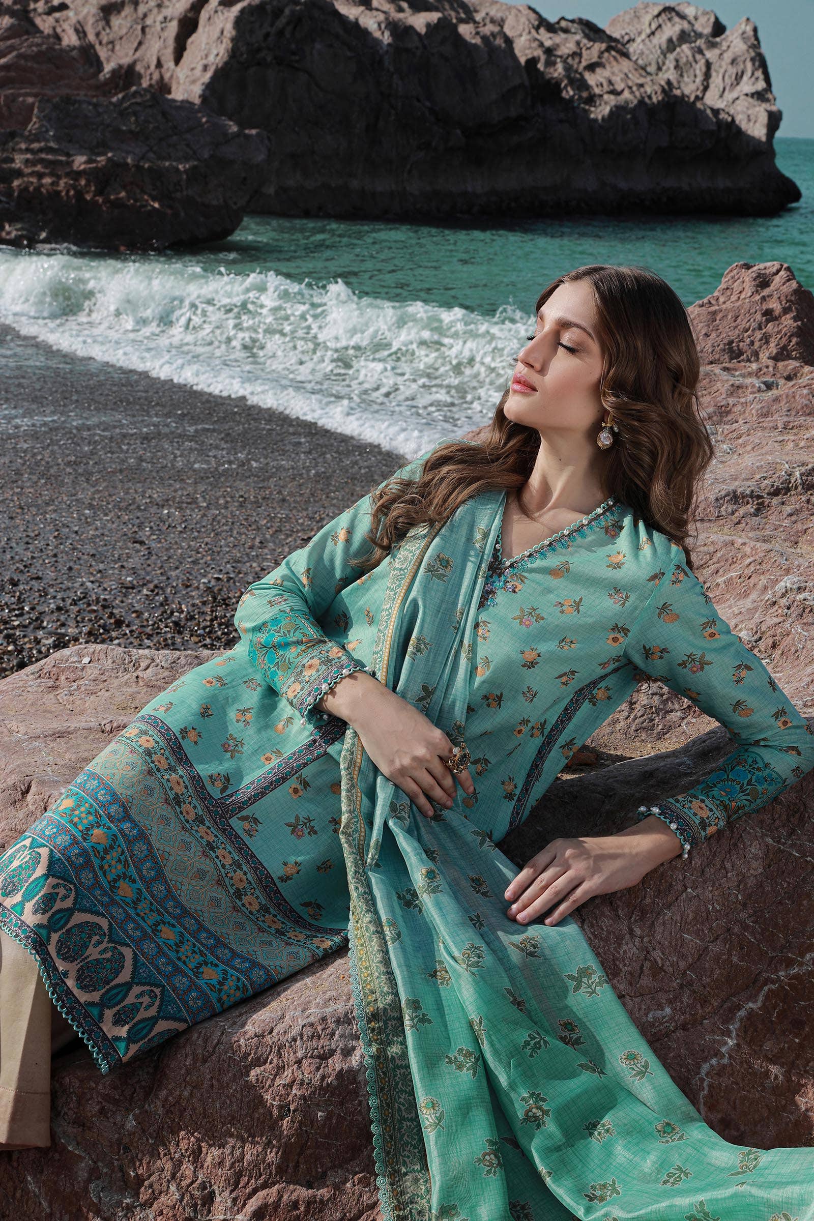 Sana Safinaz | Mahay Spring 24 | H241-017B-2BK - Rang-e-Khaas
