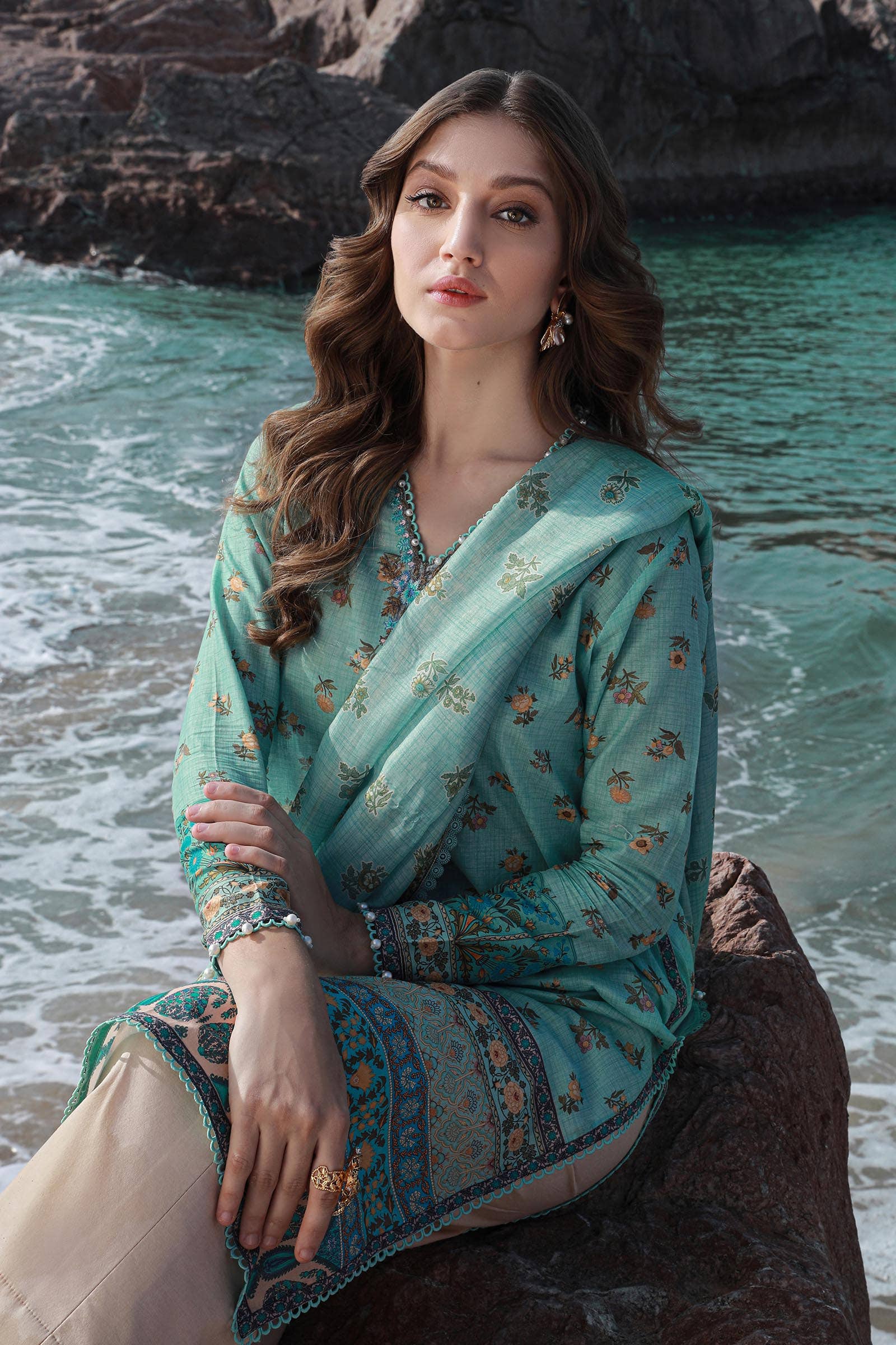Sana Safinaz | Mahay Spring 24 | H241-017B-2BK - Rang-e-Khaas