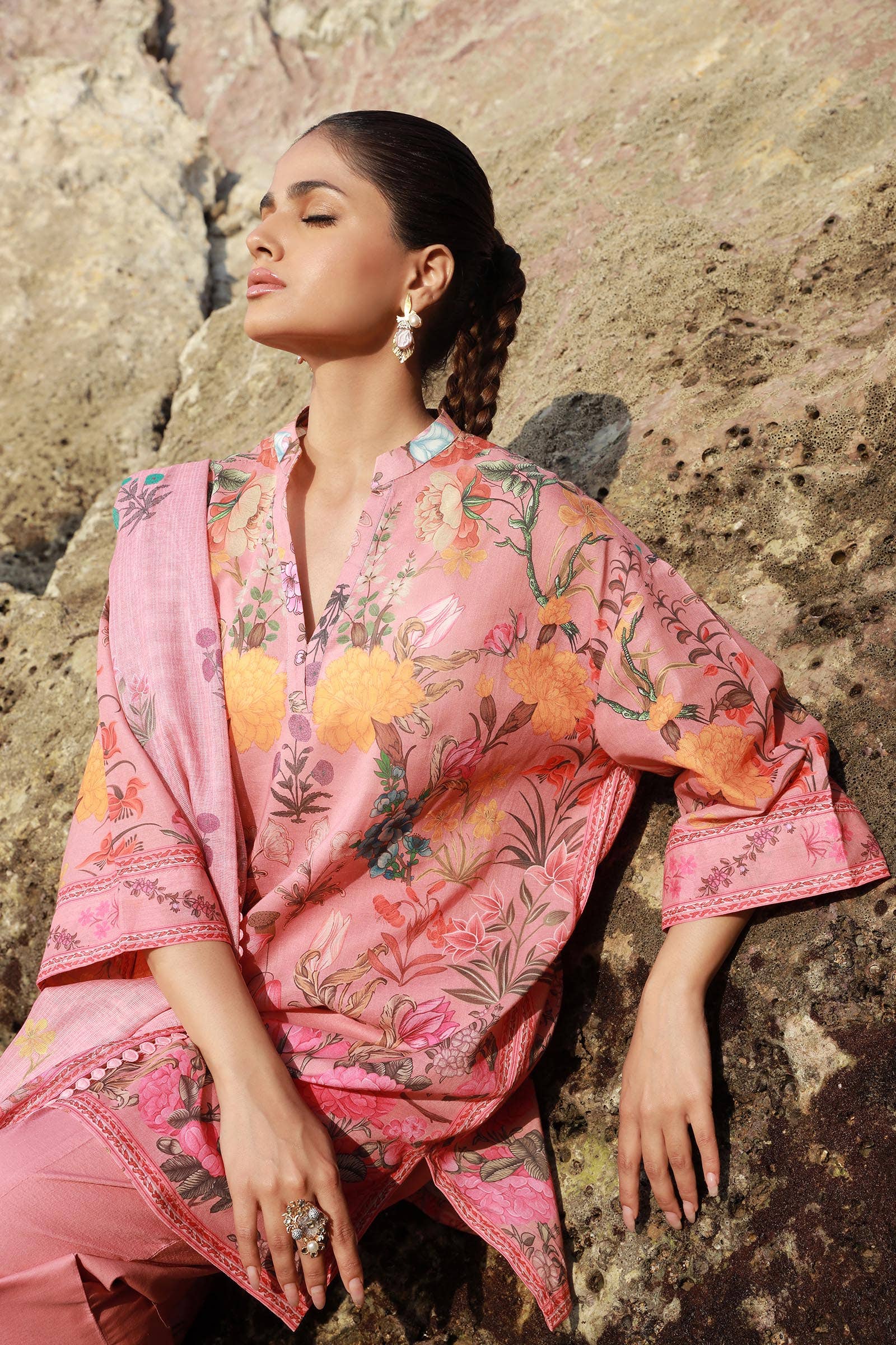 Sana Safinaz | Mahay Spring 24 | H241-019A-3CS - Rang-e-Khaas
