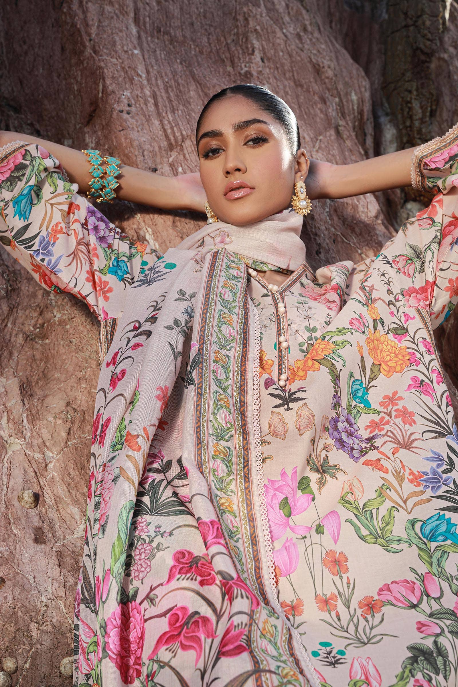 Sana Safinaz | Mahay Spring 24 | H241-019B-3CS - Rang-e-Khaas