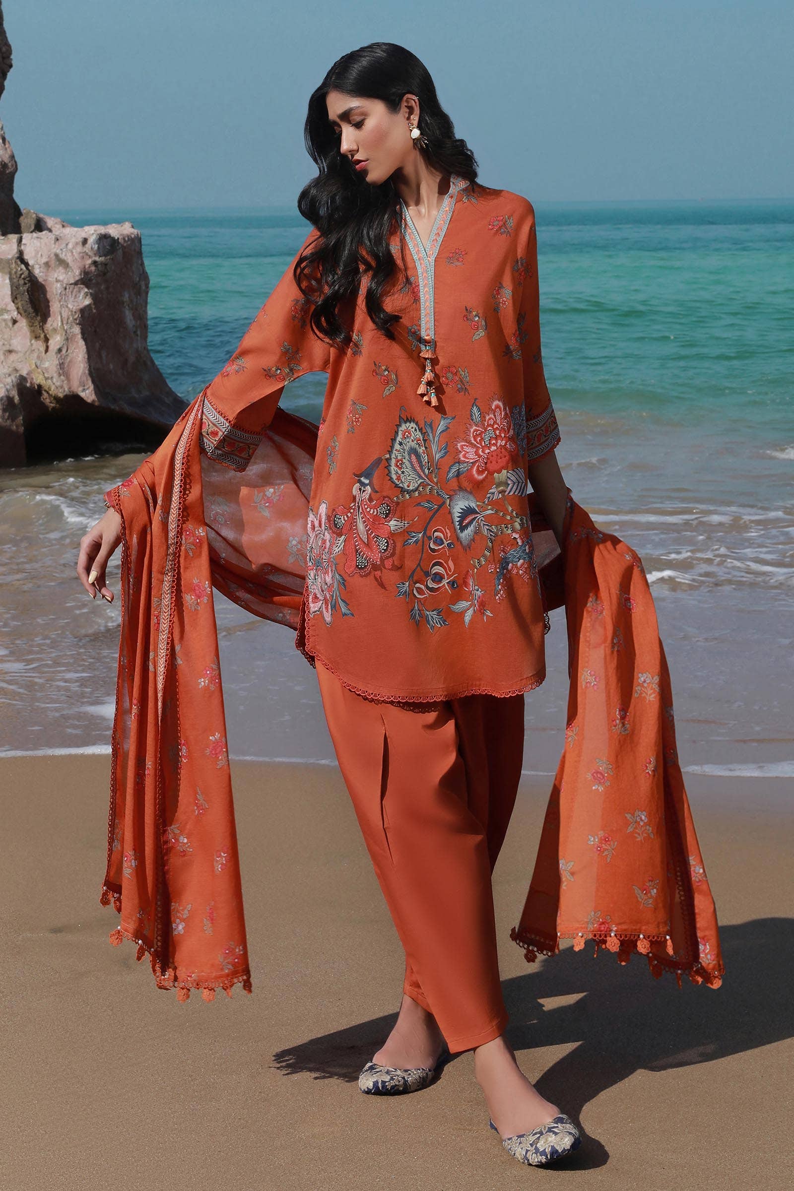 Sana Safinaz | Mahay Spring 24 | H241-020A-3CG - Rang-e-Khaas