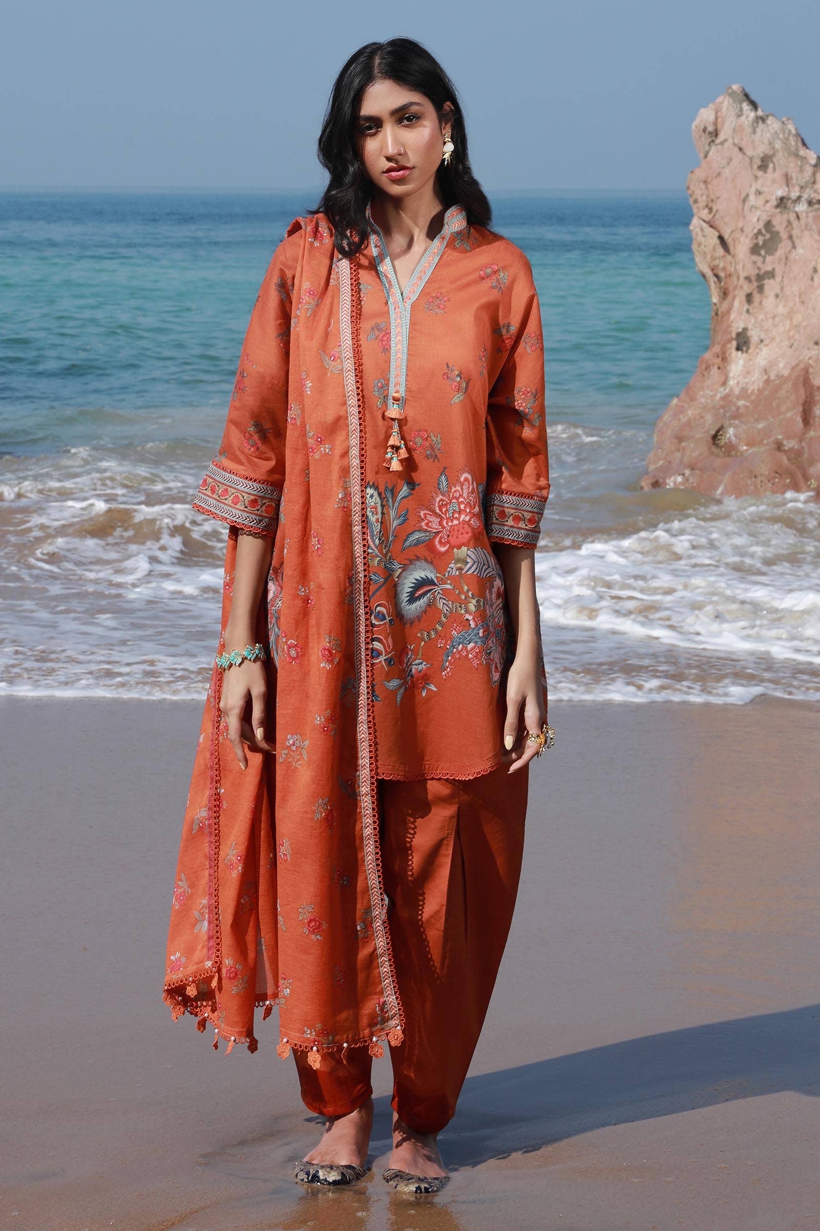 Sana Safinaz | Mahay Spring 24 | H241-020A-3CG - Rang-e-Khaas