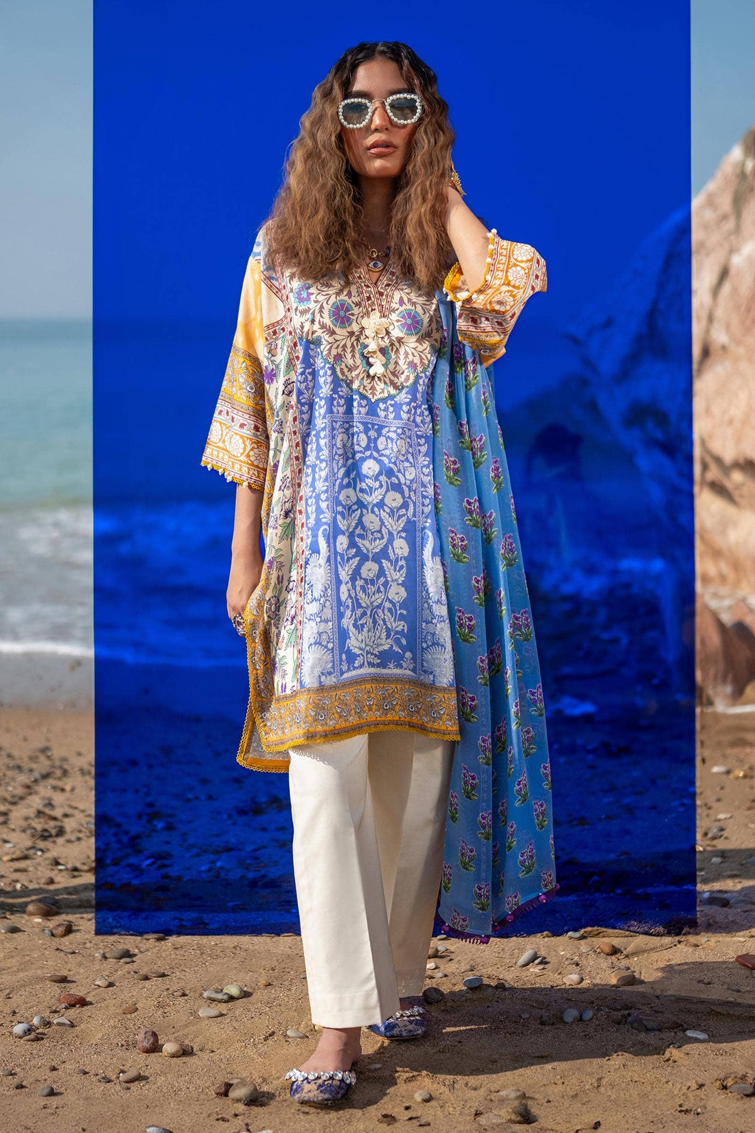 Sana Safinaz | Mahay Spring 24 | H241-003A-2BI - Rang-e-Khaas
