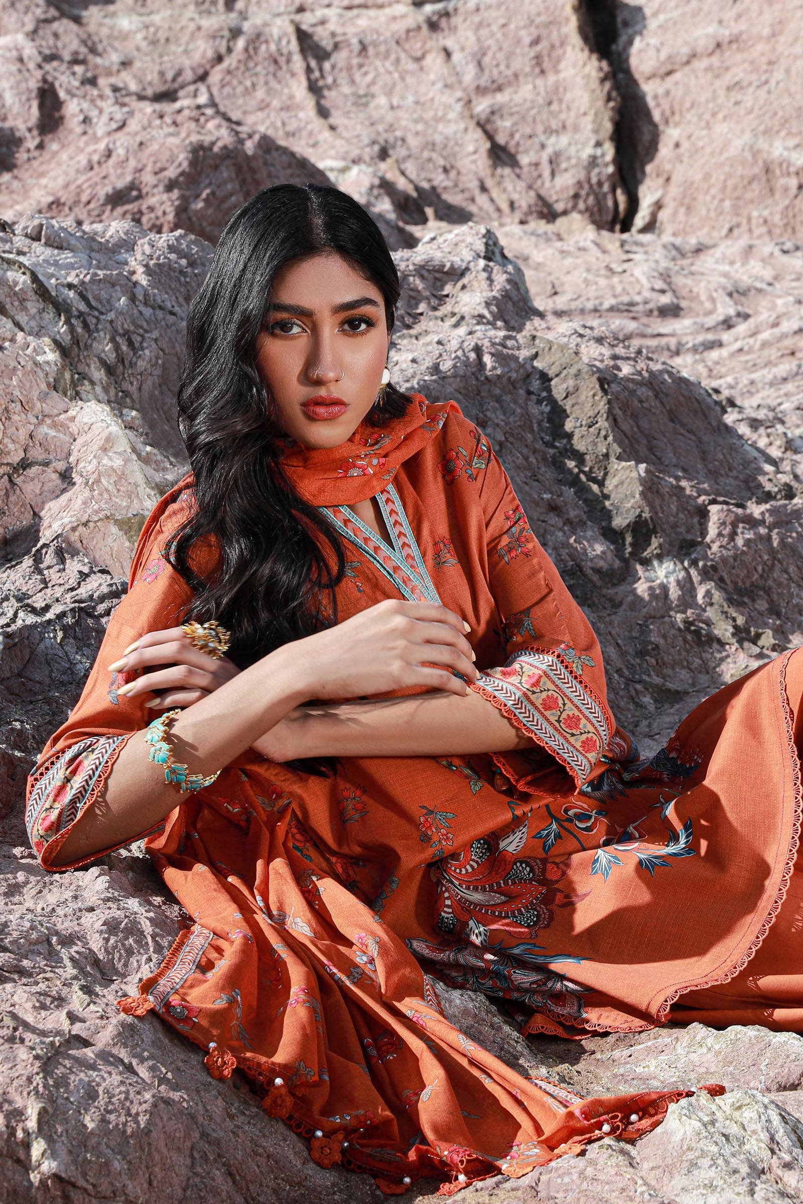 Sana Safinaz | Mahay Spring 24 | H241-020A-3CG - Rang-e-Khaas