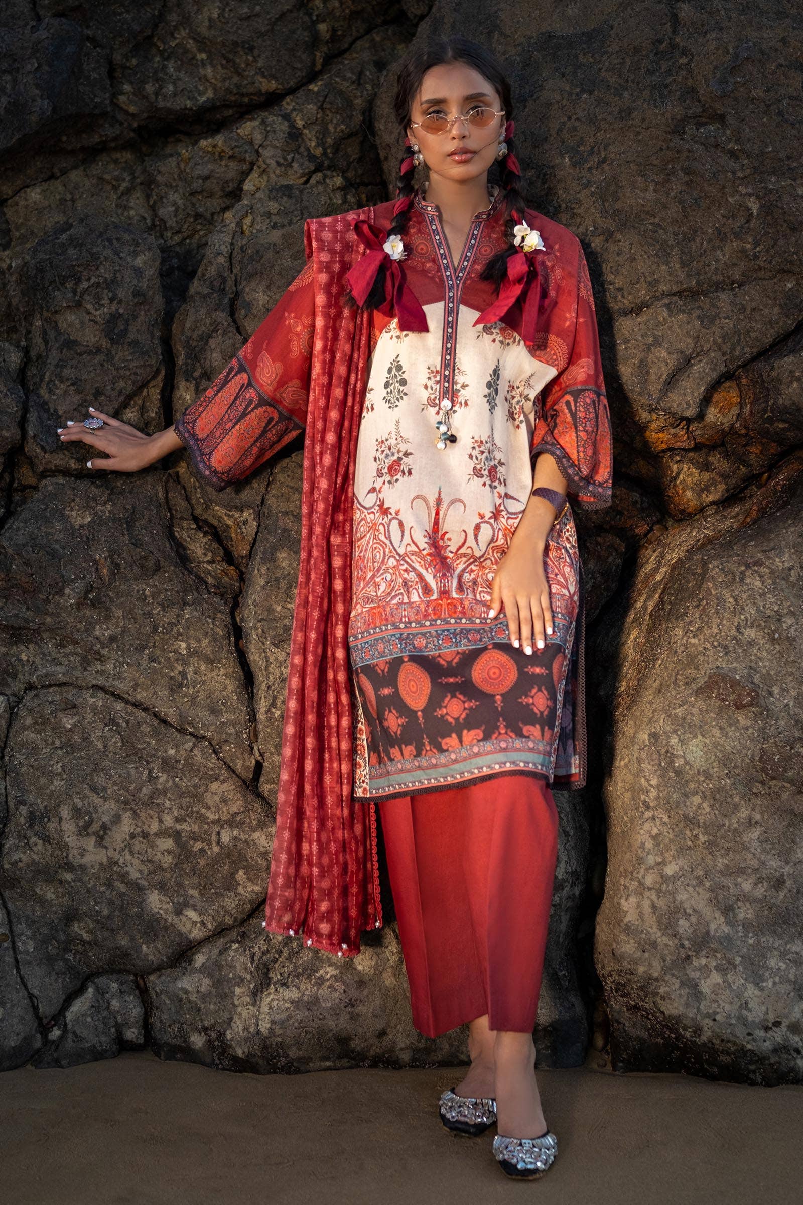Sana Safinaz | Mahay Spring 24 | H241-021A-3DE - Rang-e-Khaas