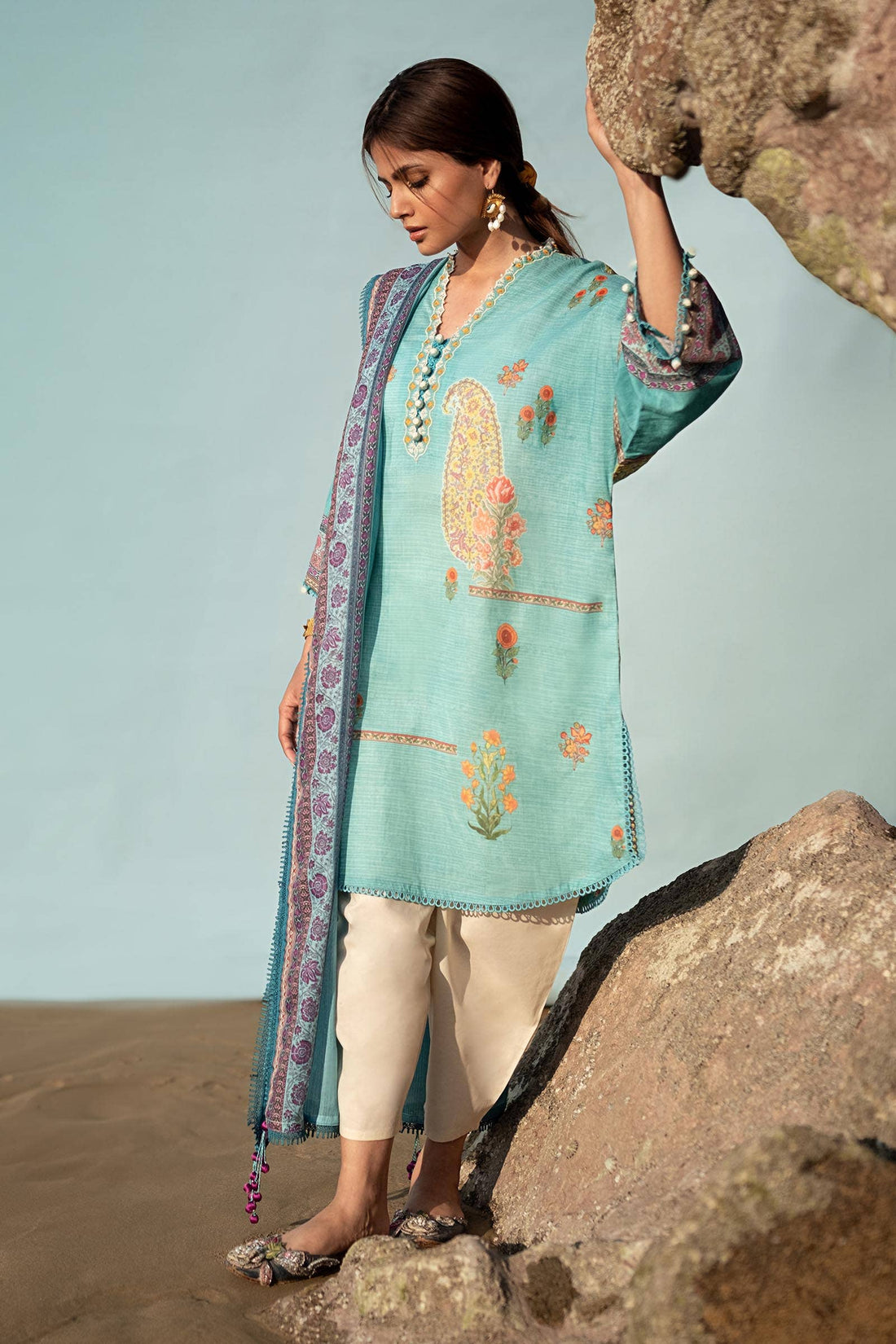 Sana Safinaz | Mahay Spring 24 | H241-022B-2BS - Rang-e-Khaas