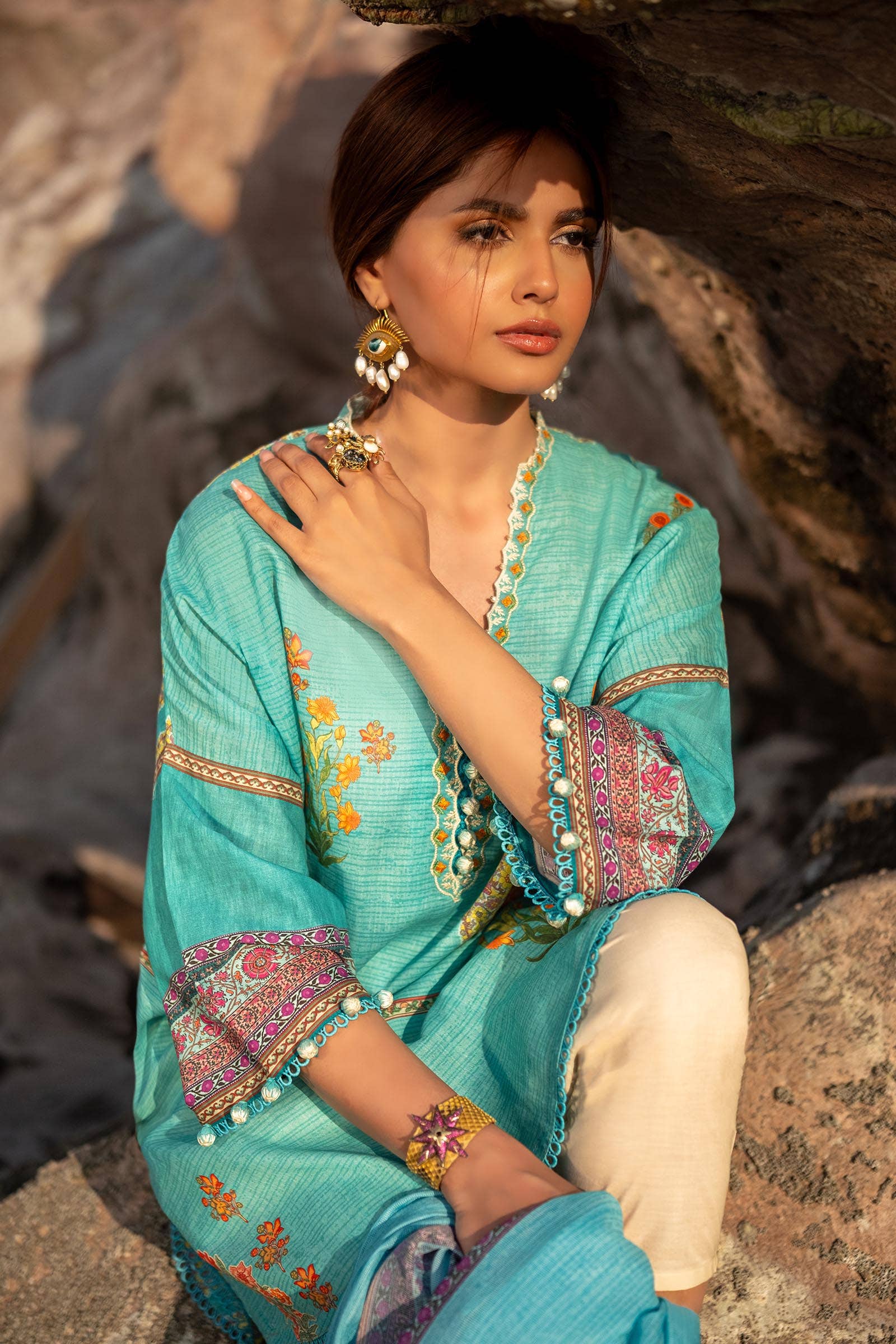 Sana Safinaz | Mahay Spring 24 | H241-022B-2BS - Rang-e-Khaas