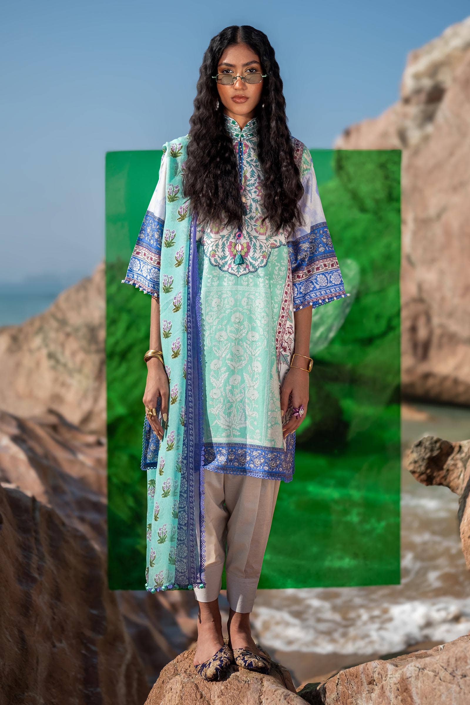 Sana Safinaz | Mahay Spring 24 | H241-003B-2BI - Rang-e-Khaas