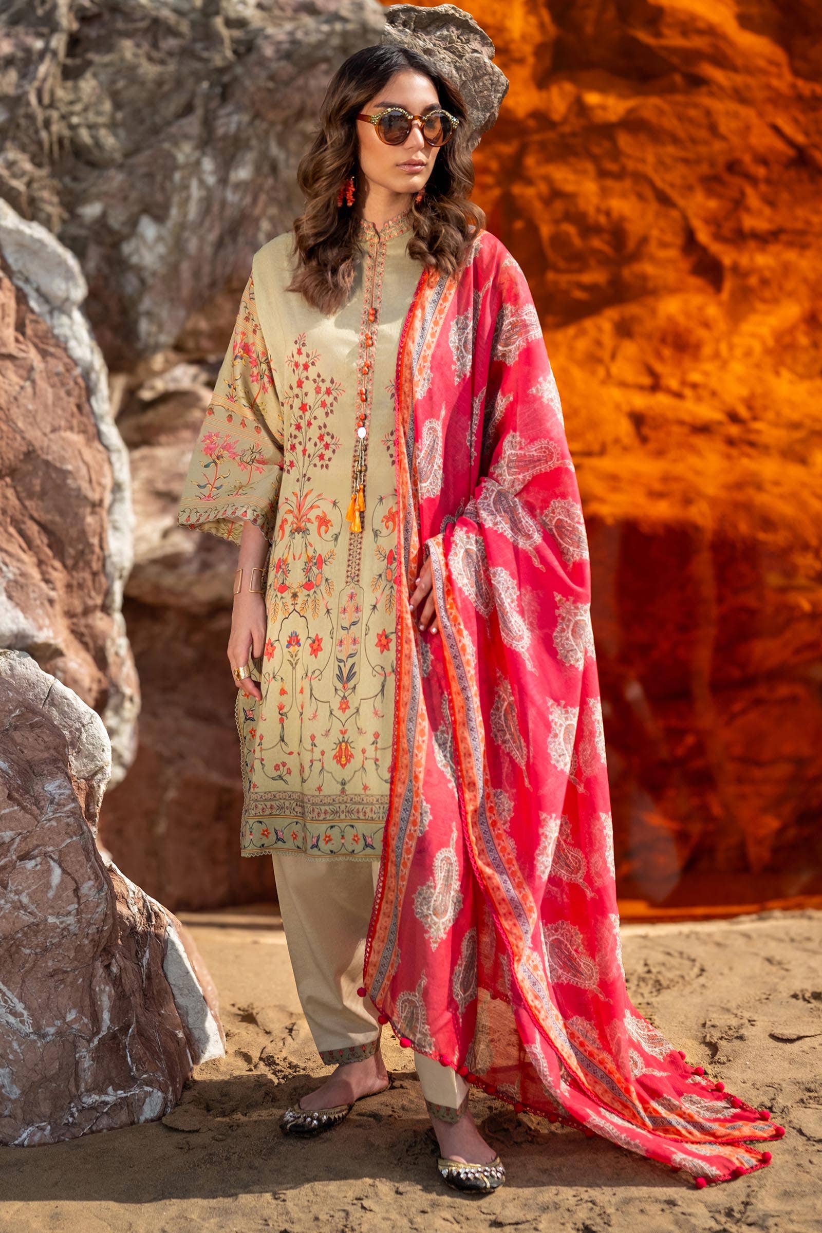 Sana Safinaz | Mahay Spring 24 | H241-023B-2DD - Rang-e-Khaas