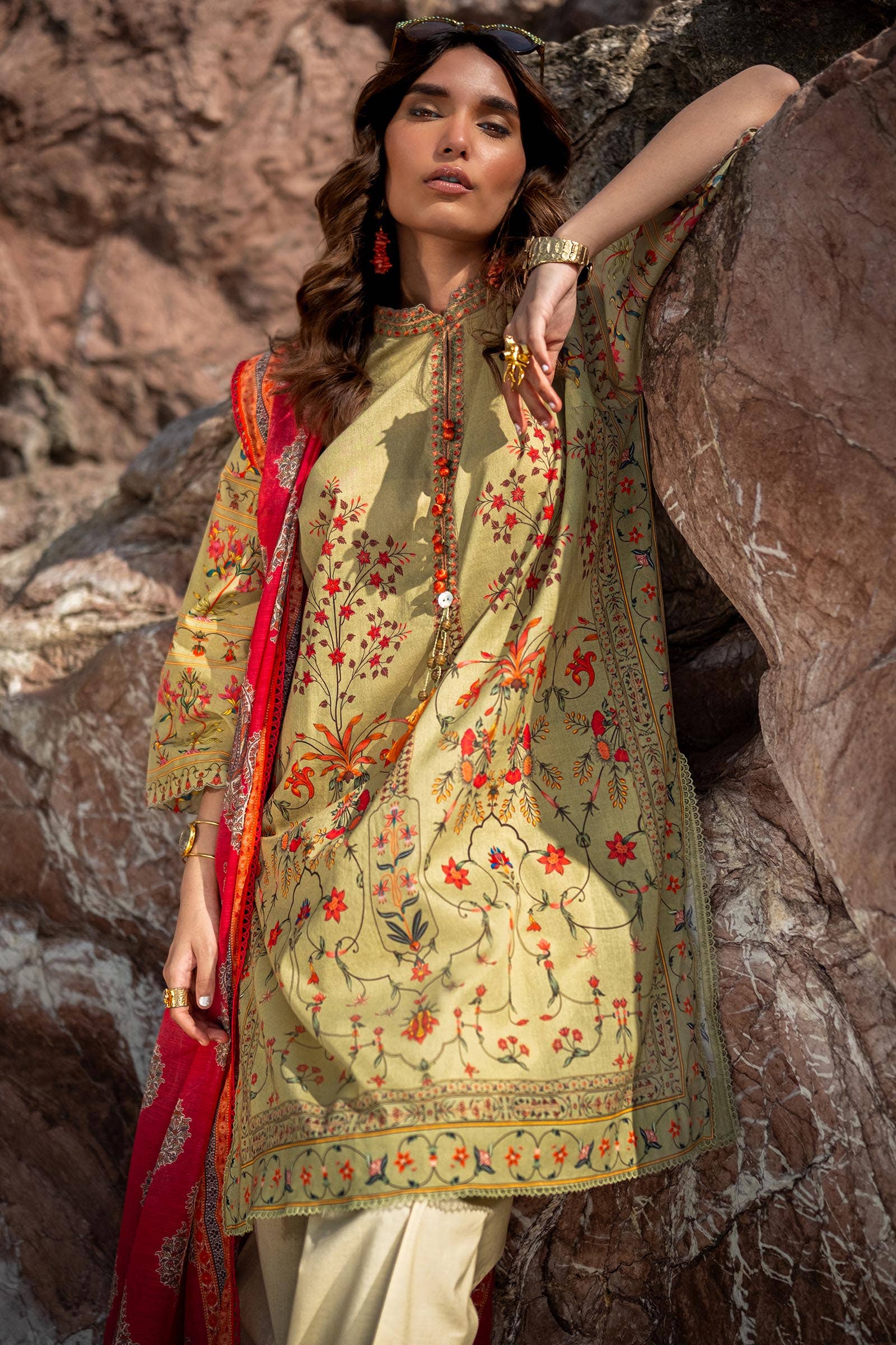 Sana Safinaz | Mahay Spring 24 | H241-023B-2DD - Rang-e-Khaas