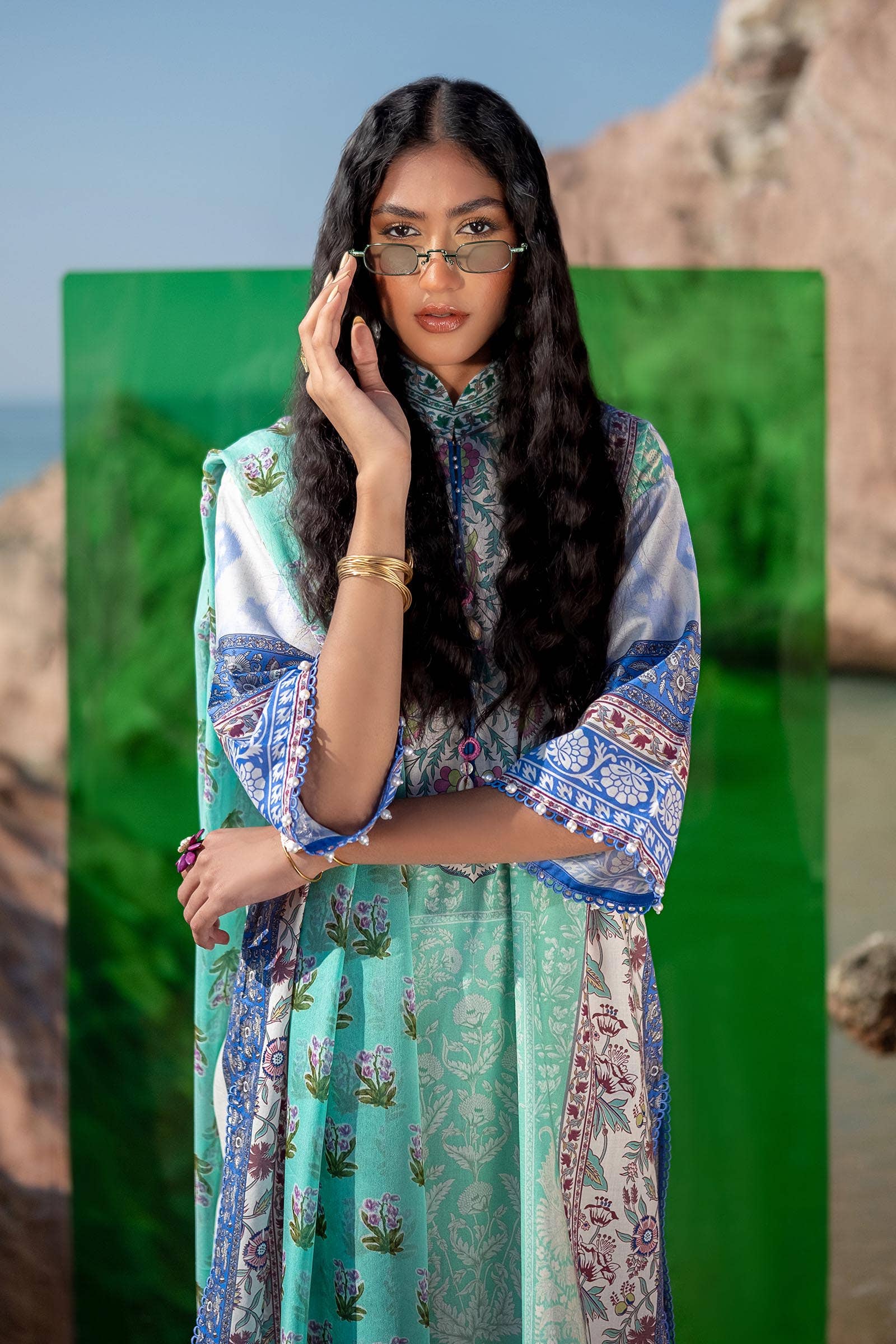 Sana Safinaz | Mahay Spring 24 | H241-003B-2BI - Rang-e-Khaas