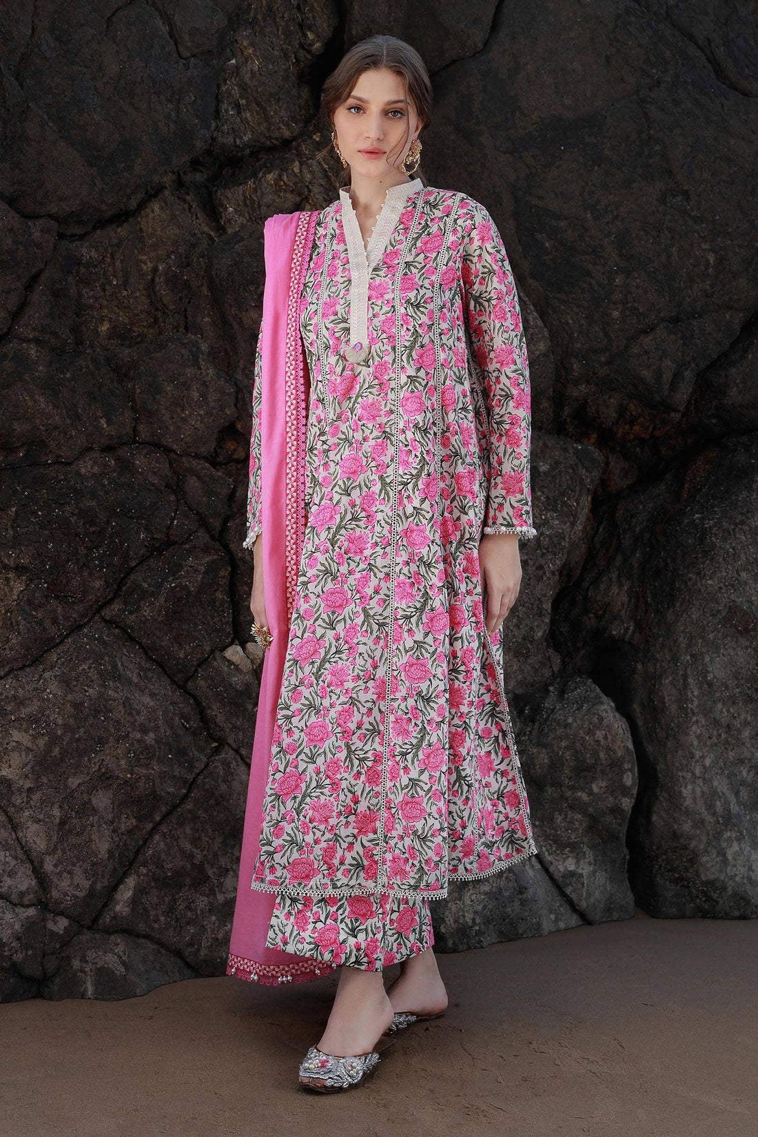 Sana Safinaz | Mahay Spring 24 | H241-004A-3CG - Rang-e-Khaas