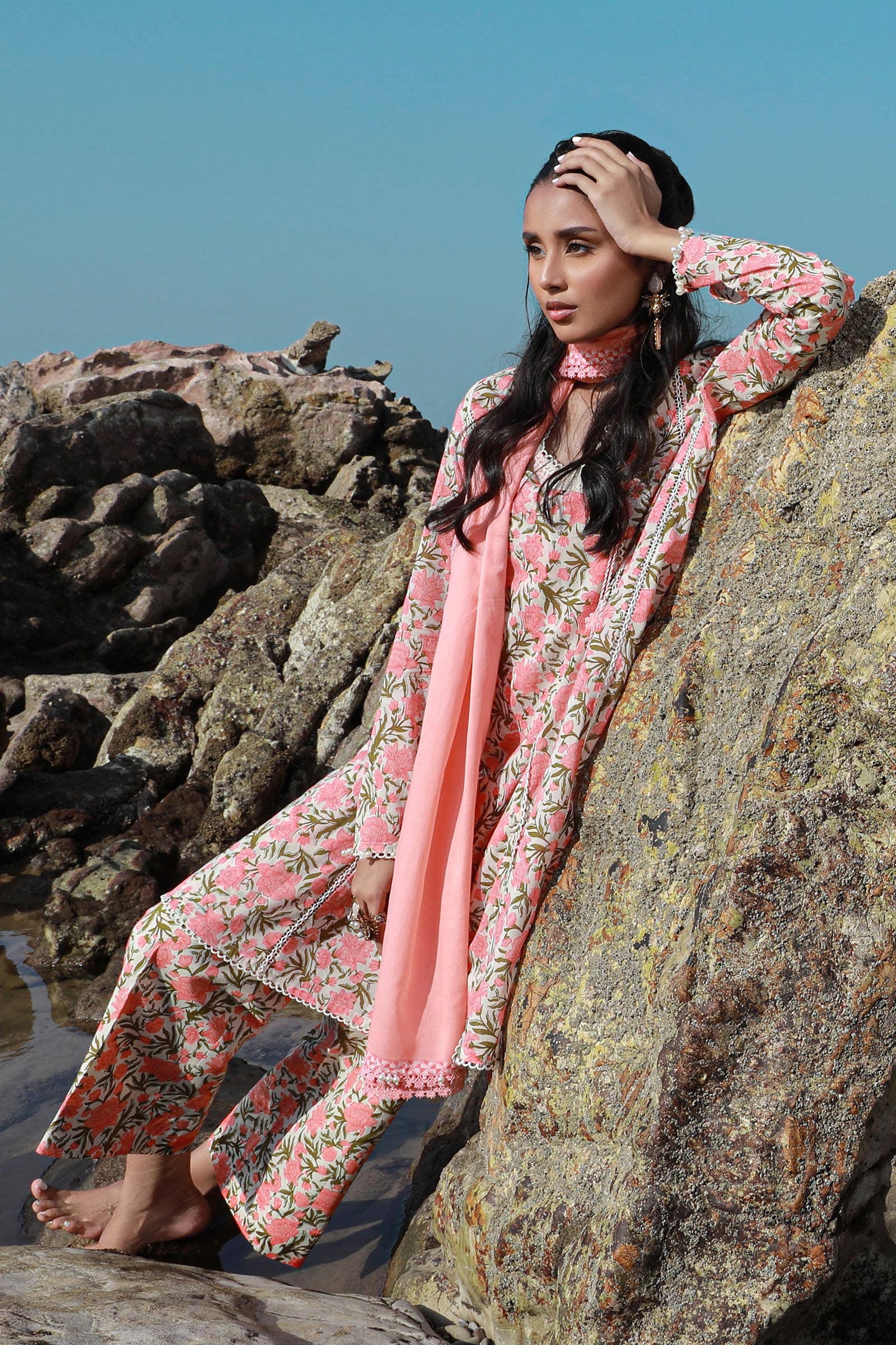 Sana Safinaz | Mahay Spring 24 | H241-004B-3CG - Rang-e-Khaas