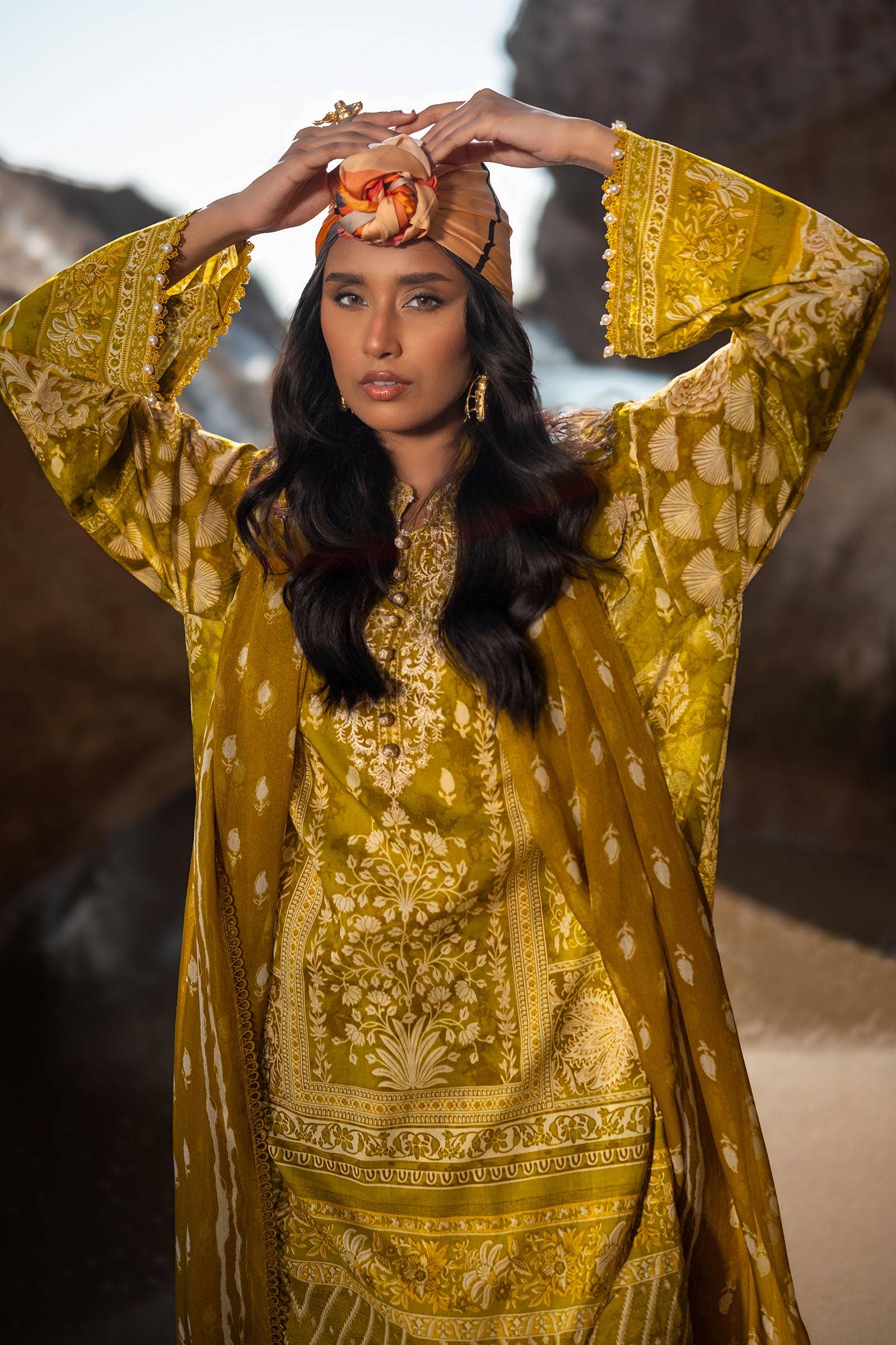 Sana Safinaz | Mahay Spring 24 | H241-005B-3CI - Rang-e-Khaas