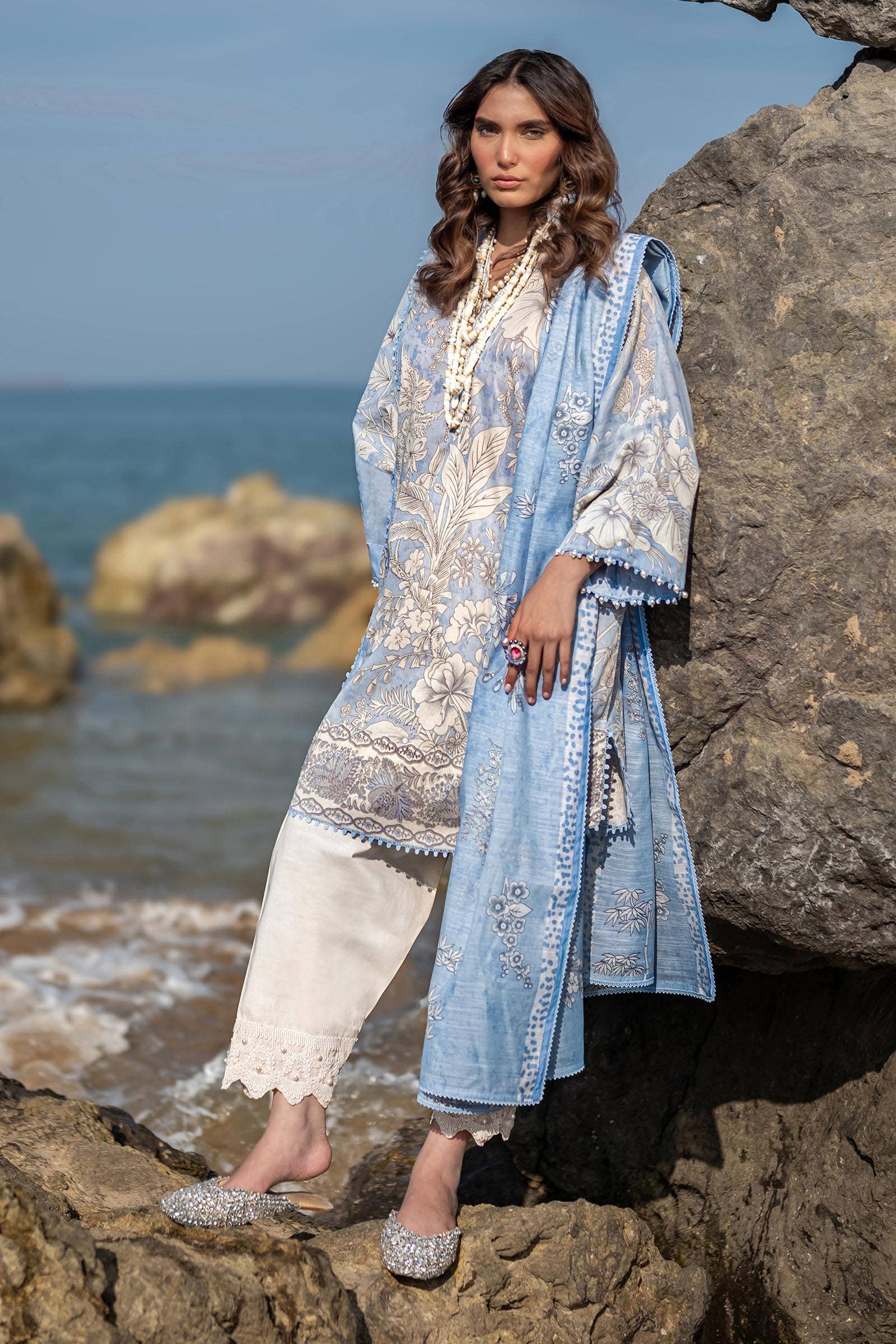 Sana Safinaz | Mahay Spring 24 | H241-009A-2DD - Rang-e-Khaas