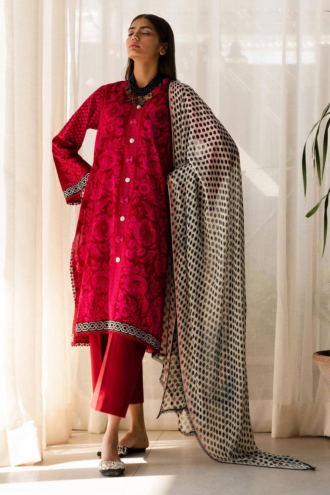 Sana Safinaz | Mahay Spring 24 | H241-010A-3CI - Rang-e-Khaas