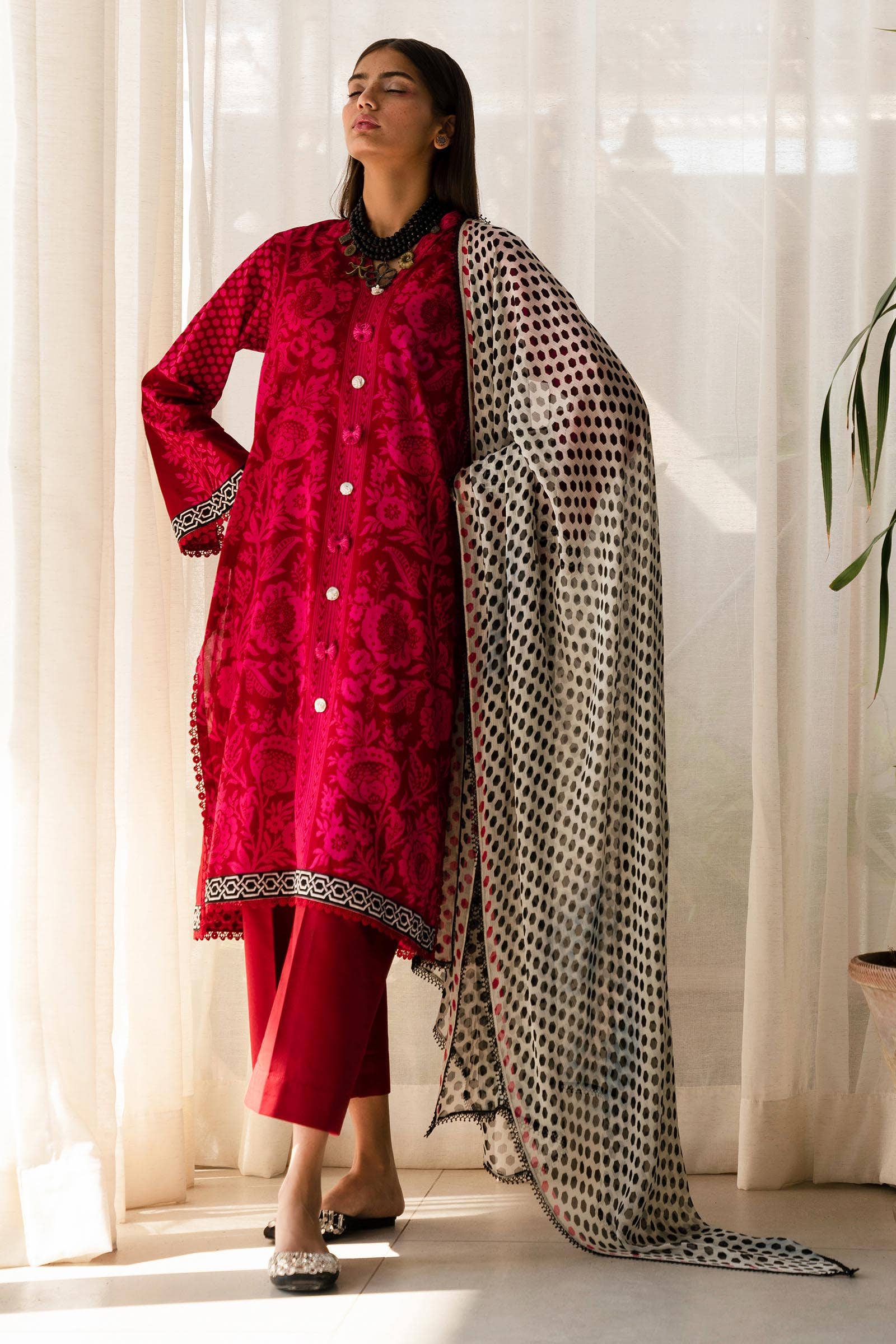 Sana Safinaz | Mahay Spring 24 | H241-010A-3CI - Rang-e-Khaas