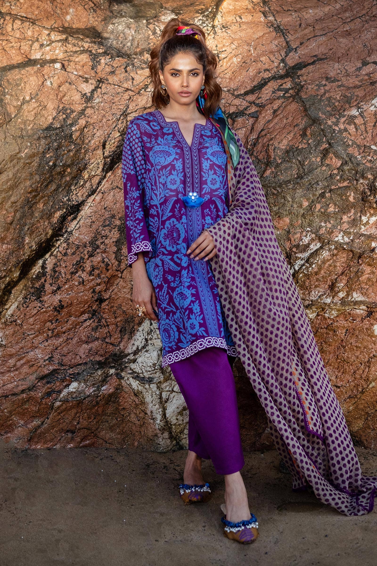 Sana Safinaz | Mahay Spring 24 | H241-010B-3CI - Rang-e-Khaas