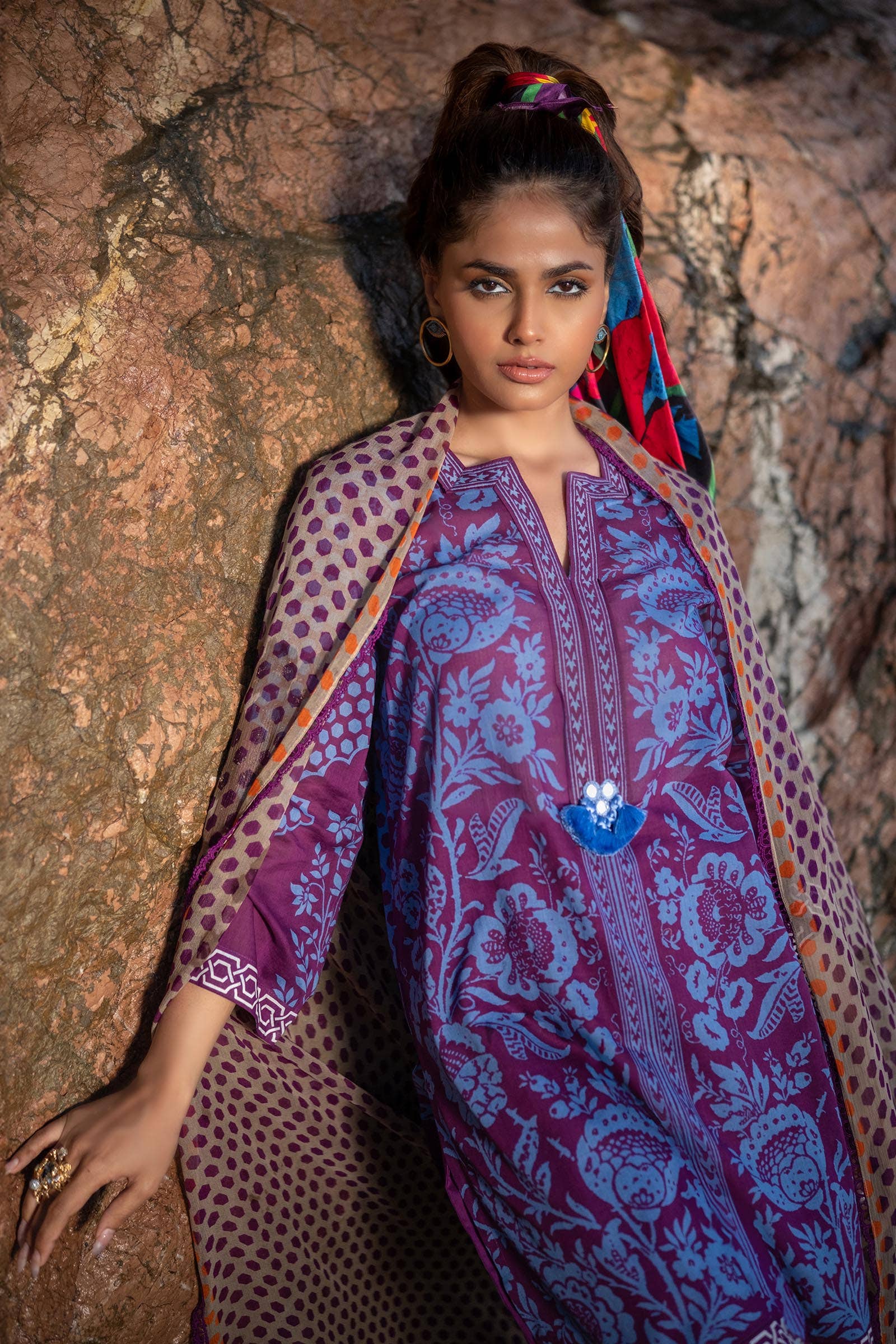 Sana Safinaz | Mahay Spring 24 | H241-010B-3CI - Rang-e-Khaas