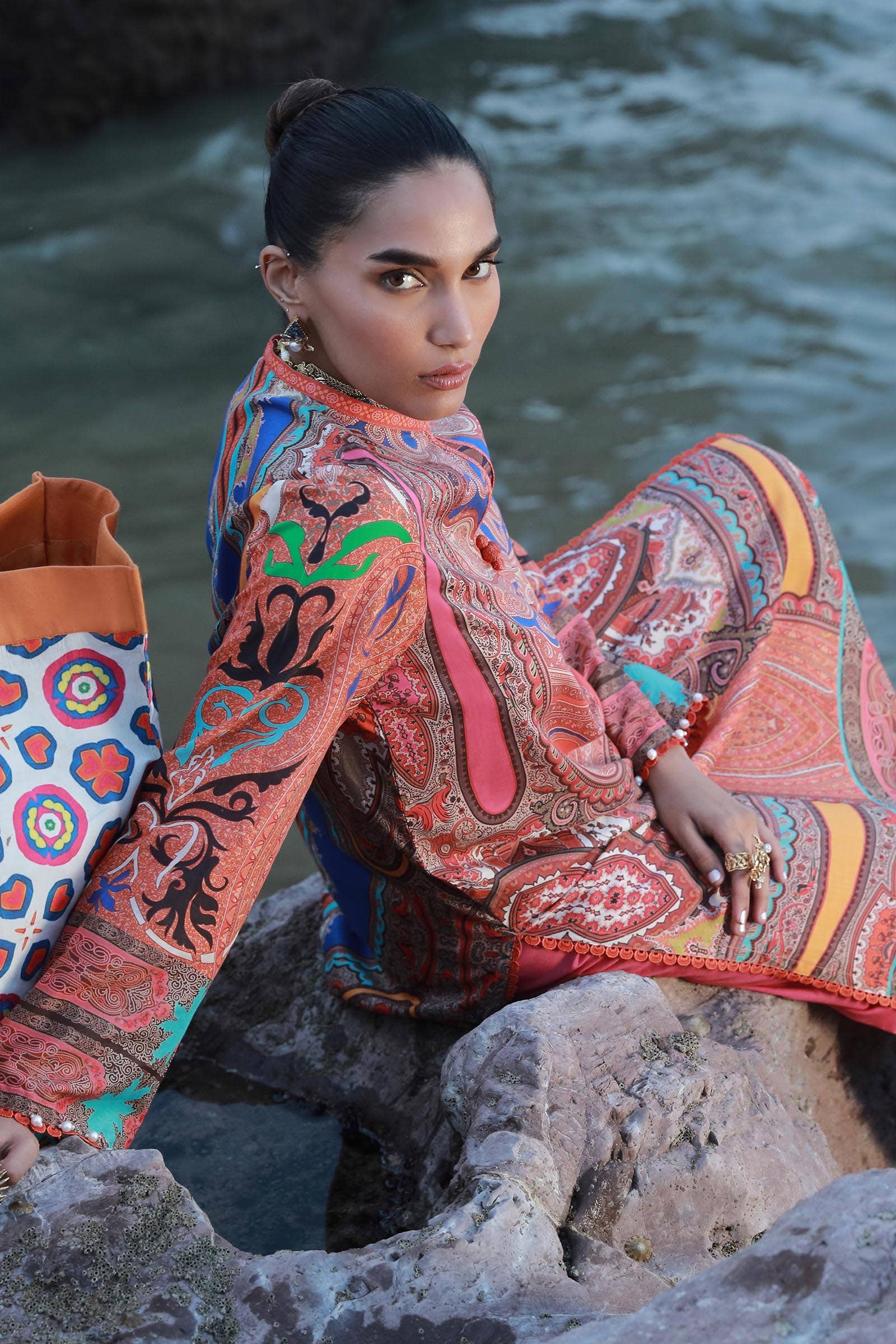 Sana Safinaz | Mahay Spring 24 | H241-012A-2C - Rang-e-Khaas