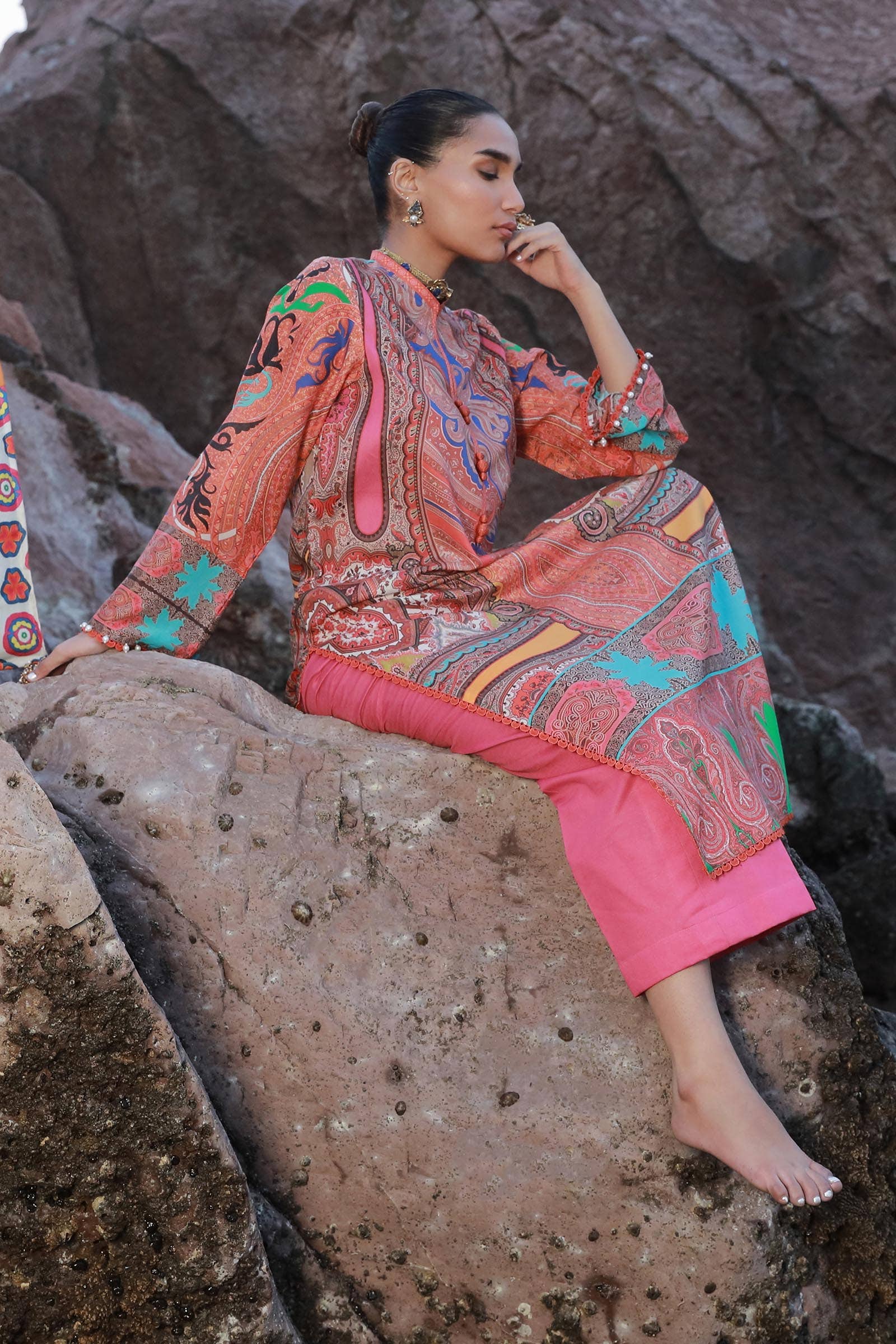 Sana Safinaz | Mahay Spring 24 | H241-012A-2C - Rang-e-Khaas