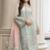Maria B | Luxury Chiffon Collection | Mint Green