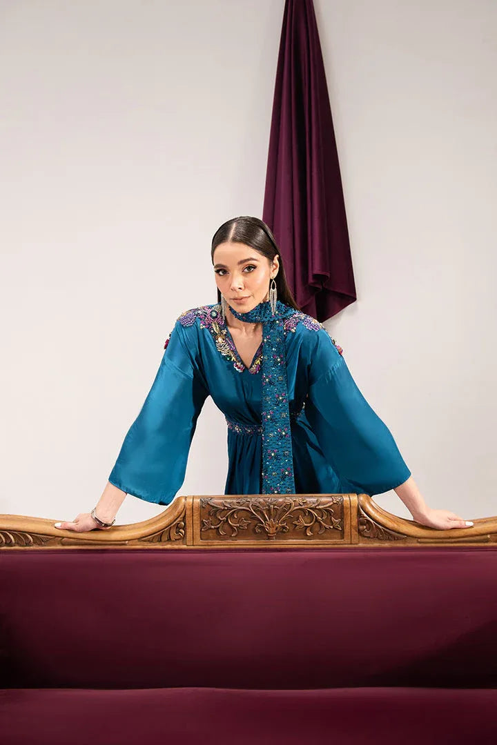 Maria Osama Khan | Tiffany Formals | Sapphire - Rang-e-Khaas