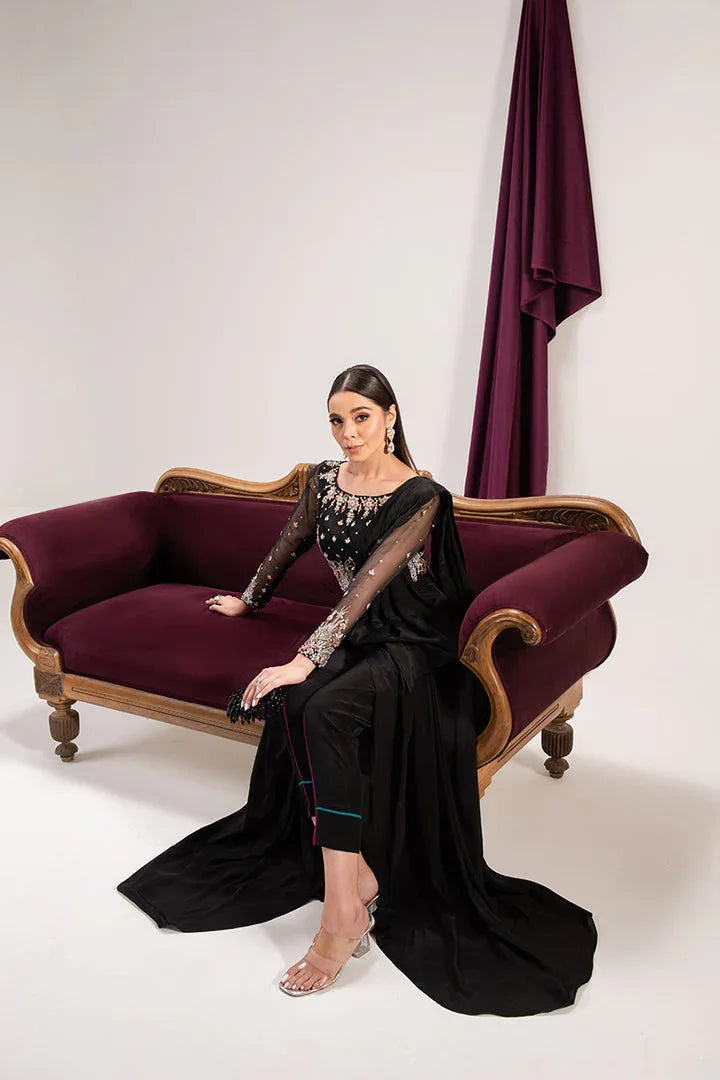Maria Osama Khan | Tiffany Formals | Obsidian - Rang-e-Khaas