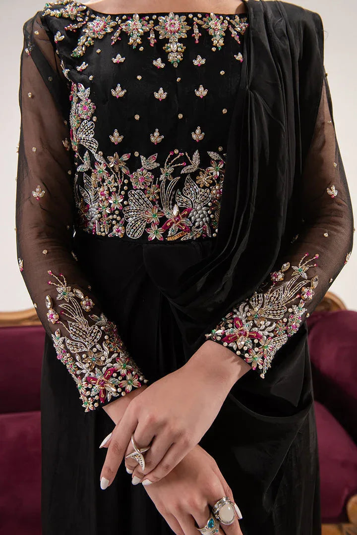 Maria Osama Khan | Tiffany Formals | Obsidian - Rang-e-Khaas