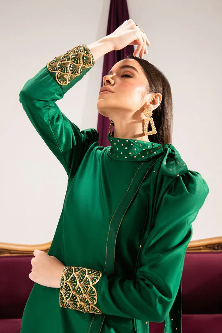 Maria Osama Khan | Tiffany Formals | Emerald - Rang-e-Khaas