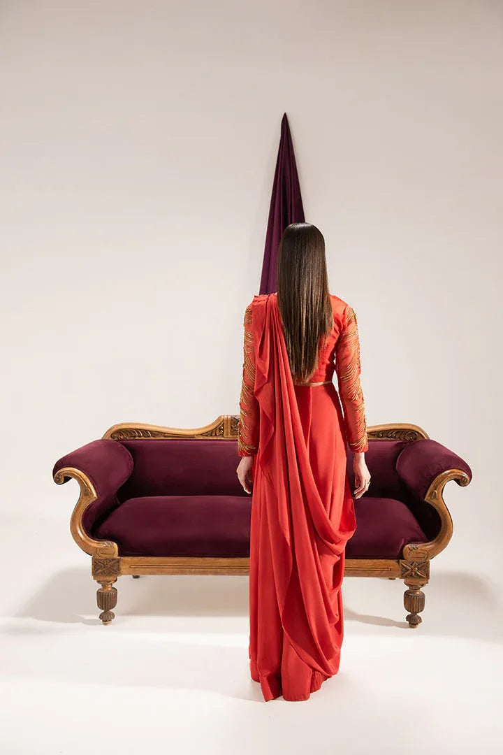 Maria Osama Khan | Tiffany Formals | Carnelian - Rang-e-Khaas