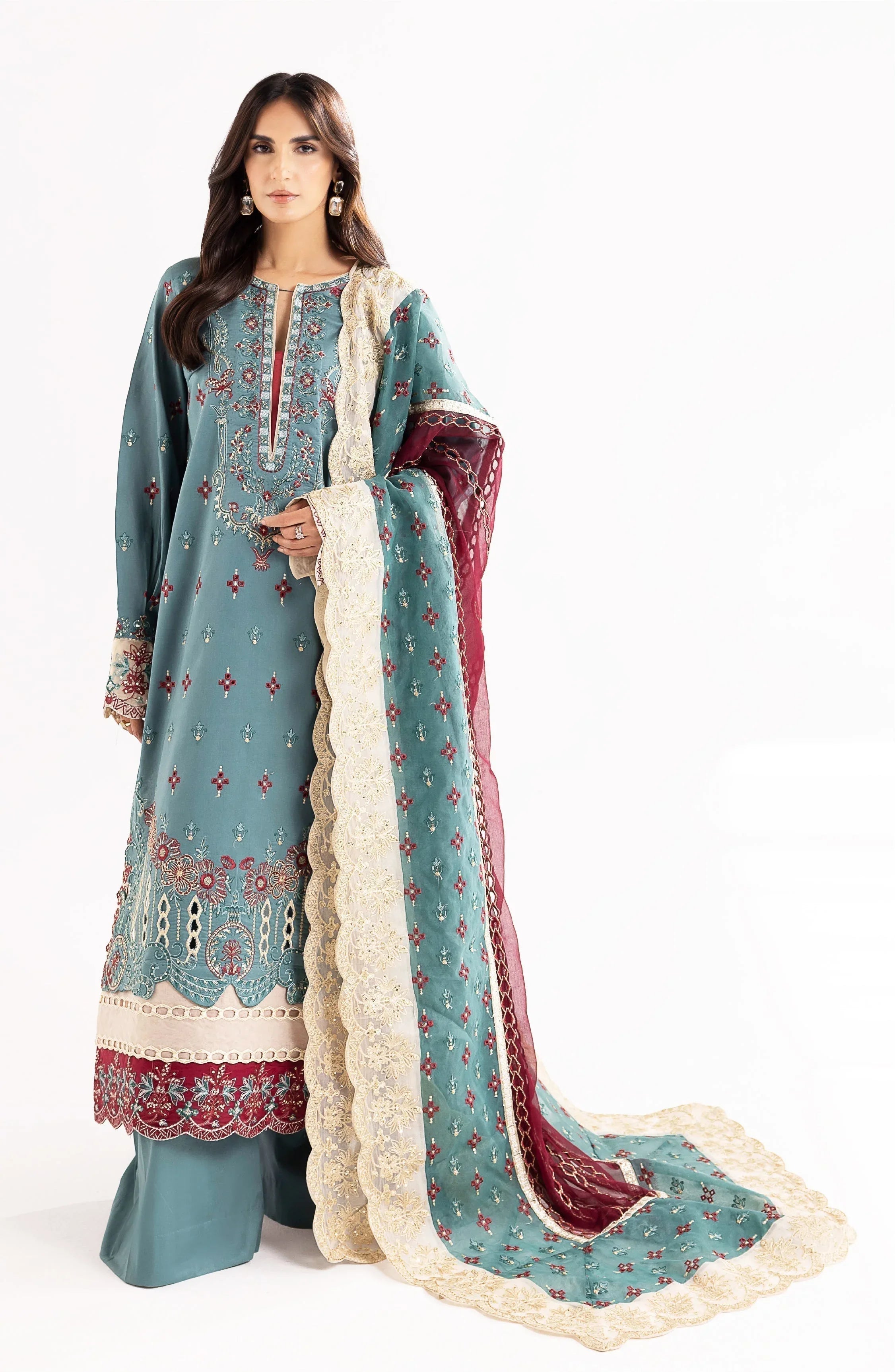 Maryum N Maria | Eid Luxury Lawn 24 | Laila - Rang-e-Khaas