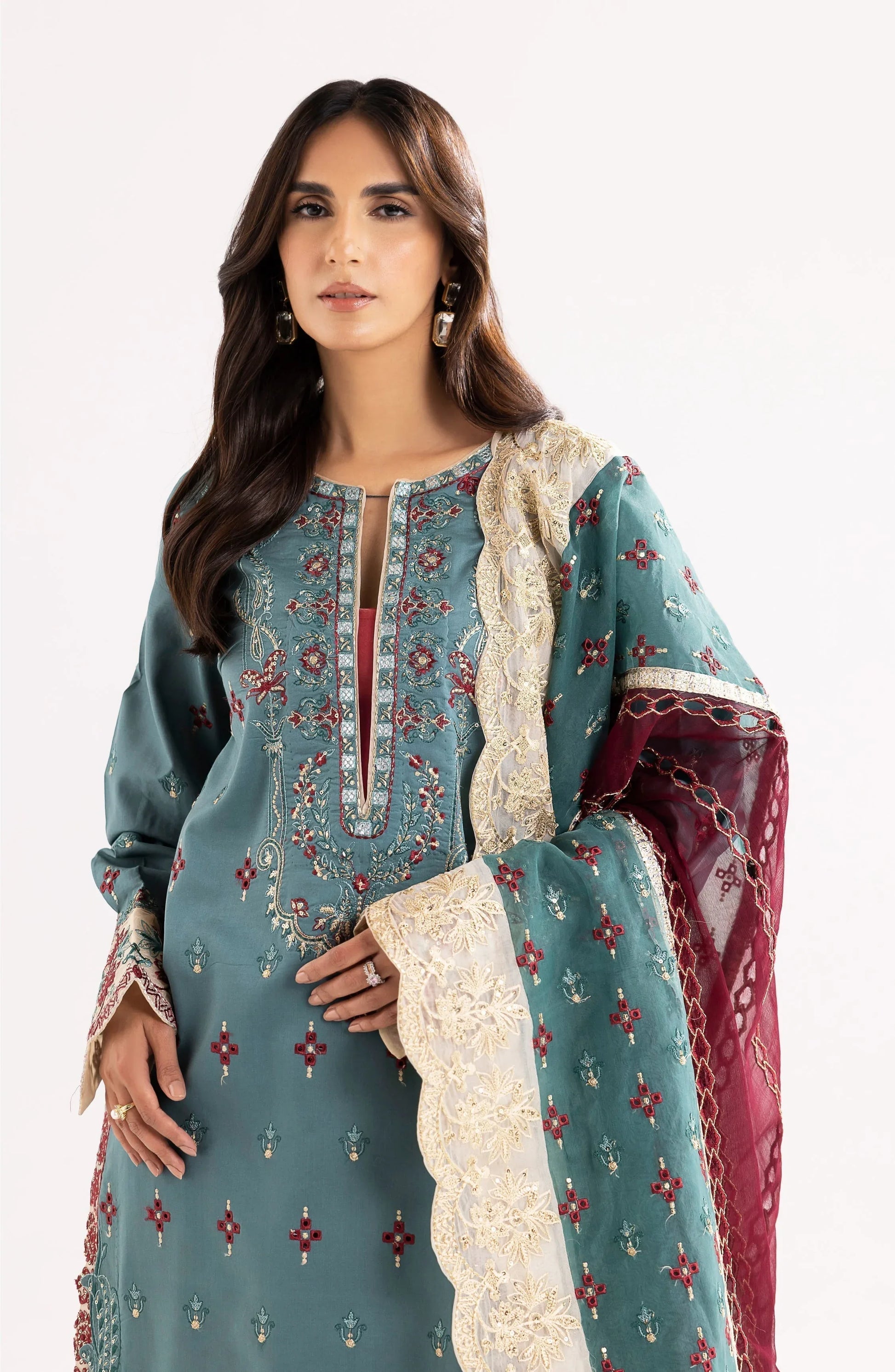 Maryum N Maria | Eid Luxury Lawn 24 | Laila - Rang-e-Khaas