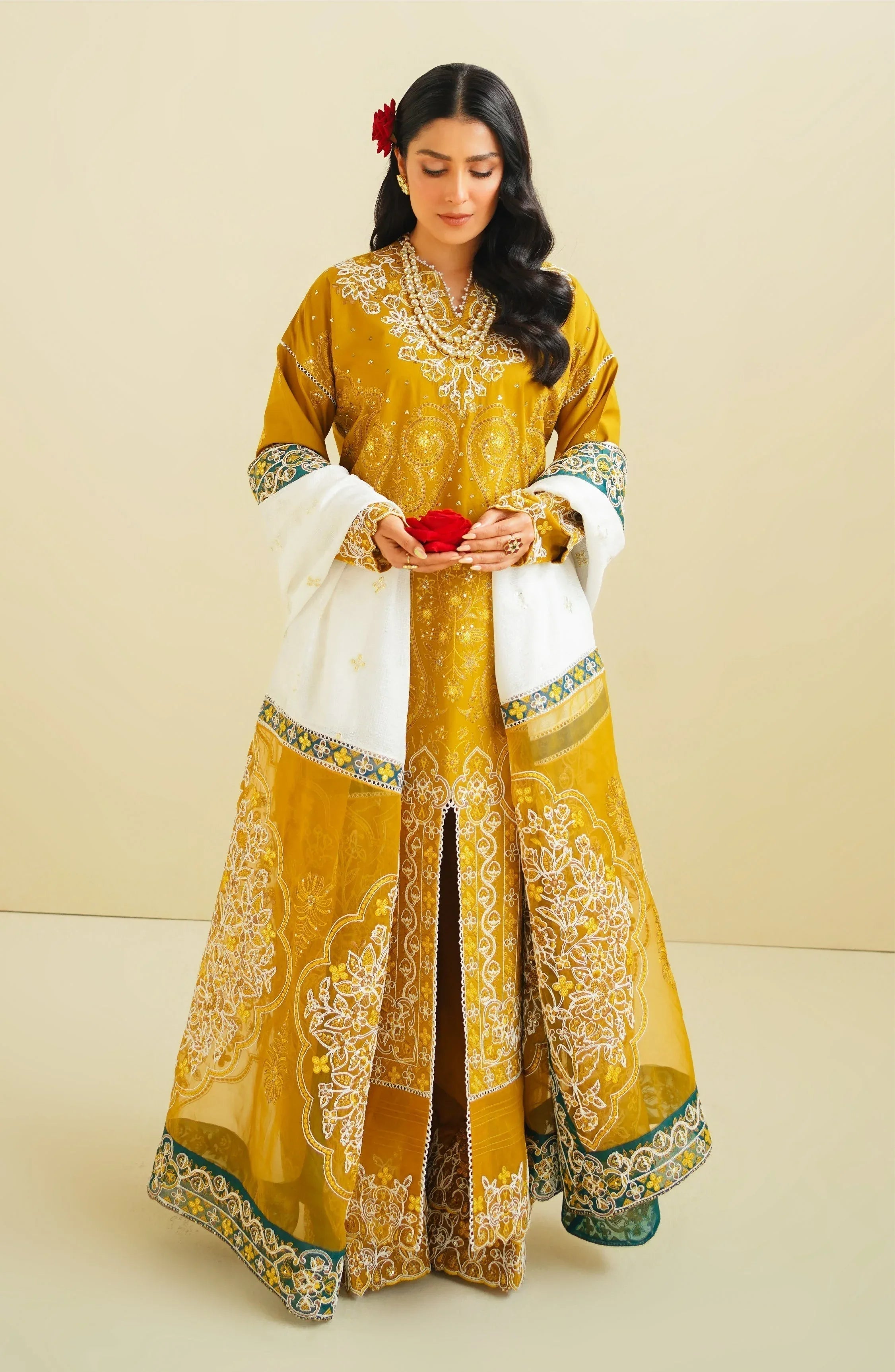 Maryum N Maria | Eid Luxury Lawn 24 | Sarah - Rang-e-Khaas