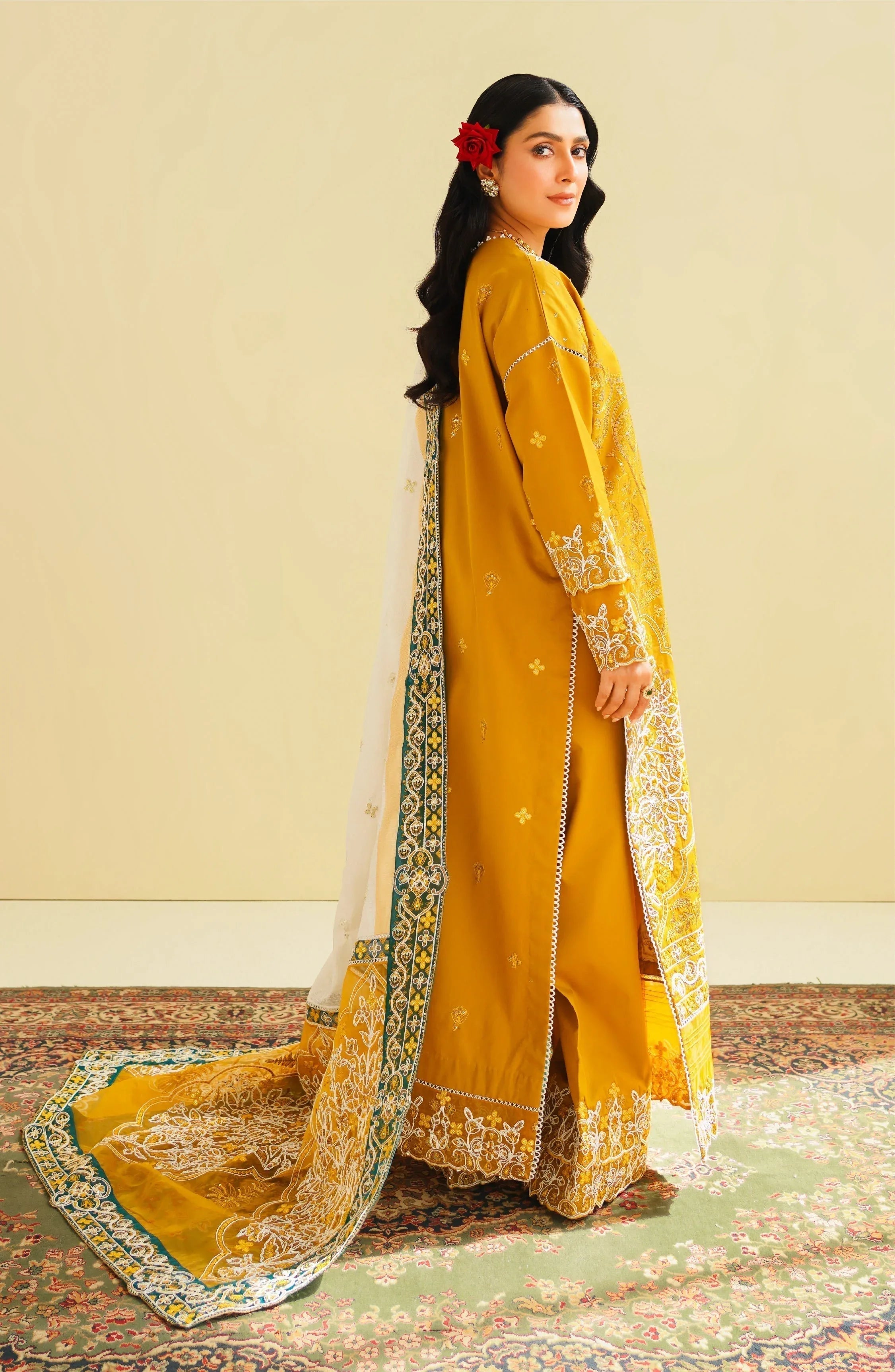 Maryum N Maria | Eid Luxury Lawn 24 | Sarah - Rang-e-Khaas