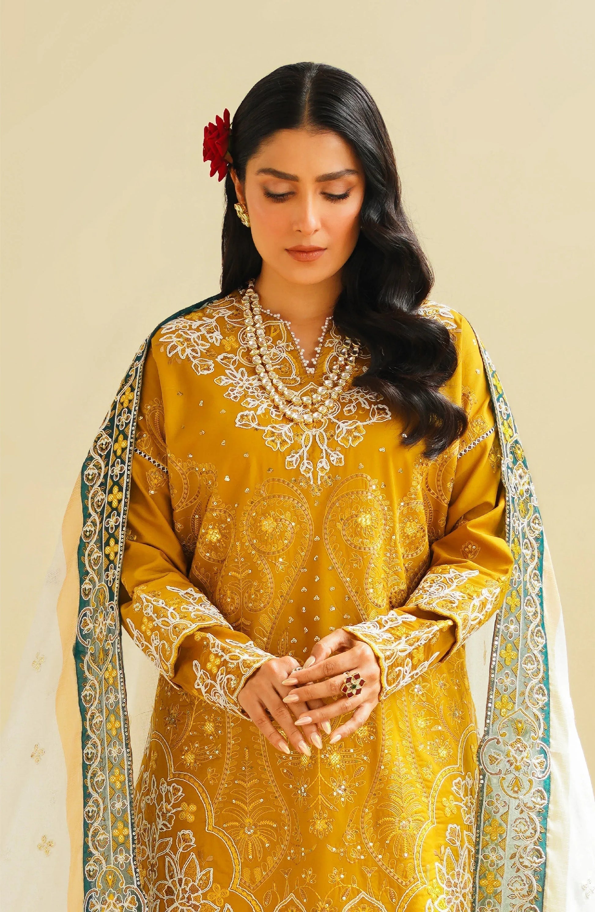 Maryum N Maria | Eid Luxury Lawn 24 | Sarah - Rang-e-Khaas