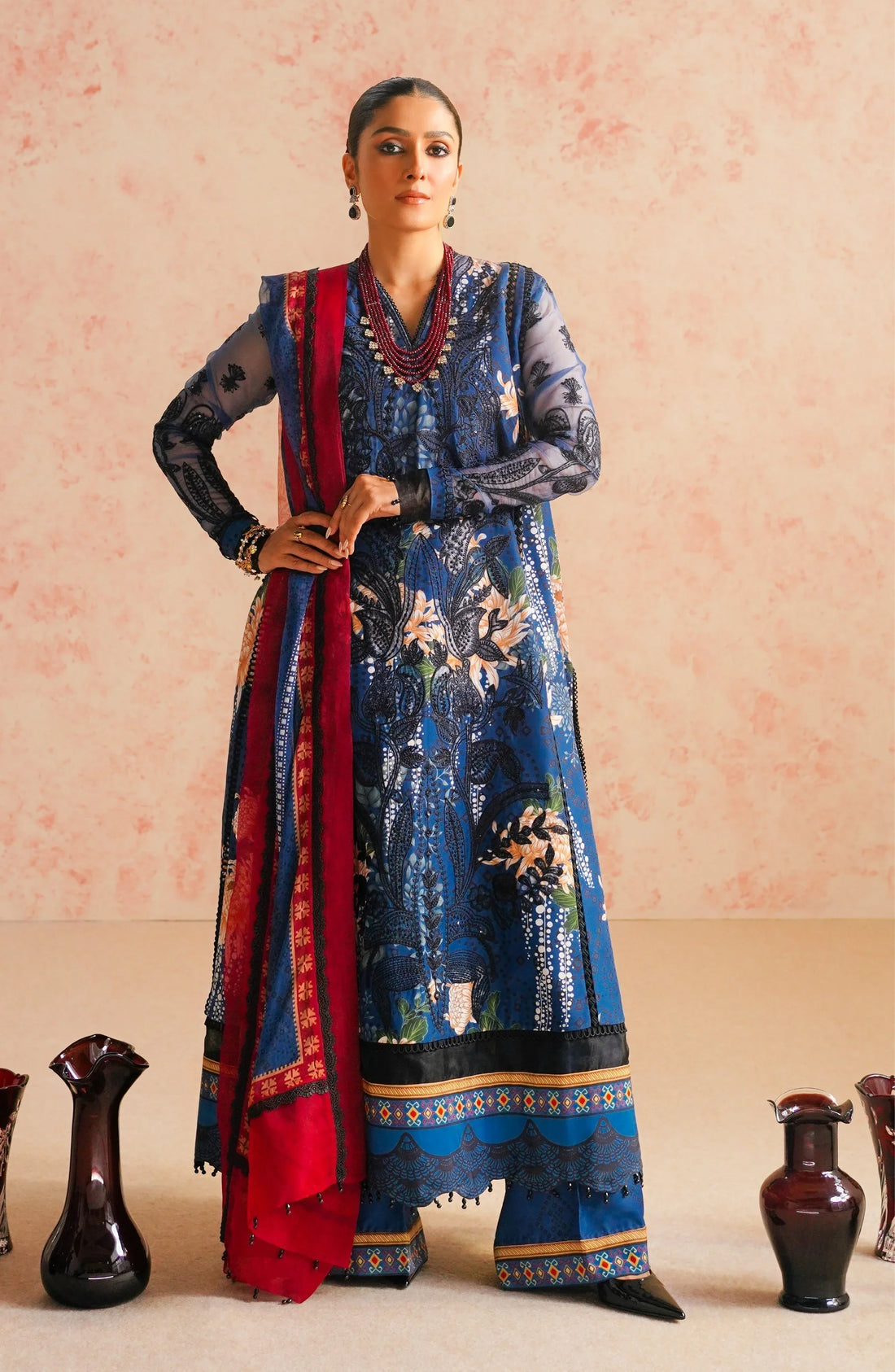 Maryum N Maria | Eid Luxury Lawn 24 | Tazmeen - Rang-e-Khaas