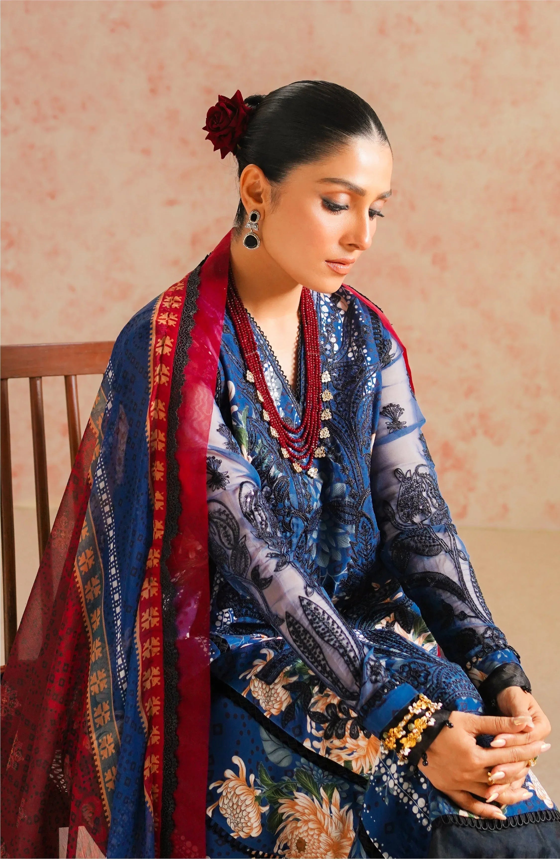 Maryum N Maria | Eid Luxury Lawn 24 | Tazmeen - Rang-e-Khaas