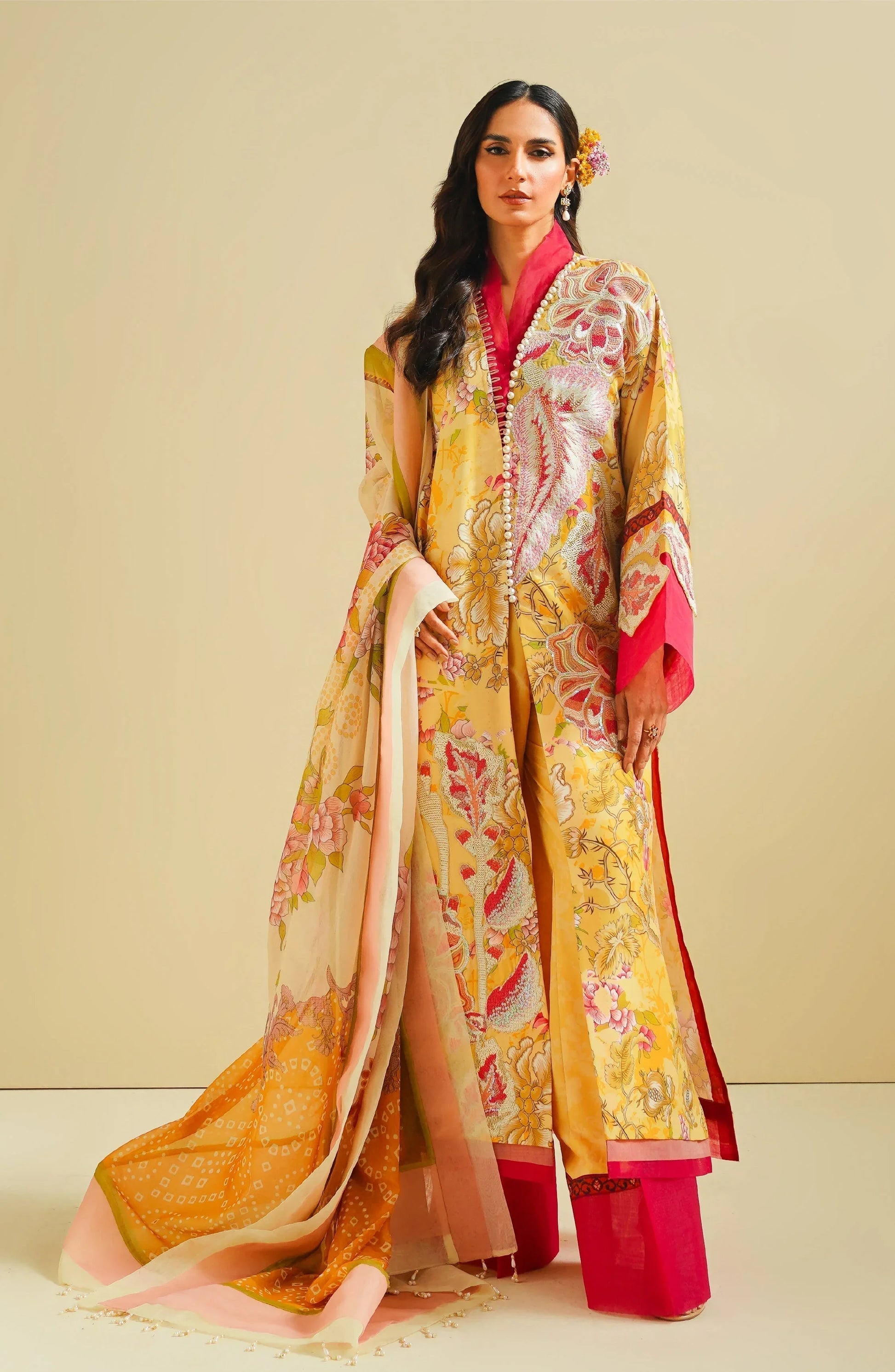 Maryum N Maria | Eid Luxury Lawn 24 | Zohreh - Rang-e-Khaas